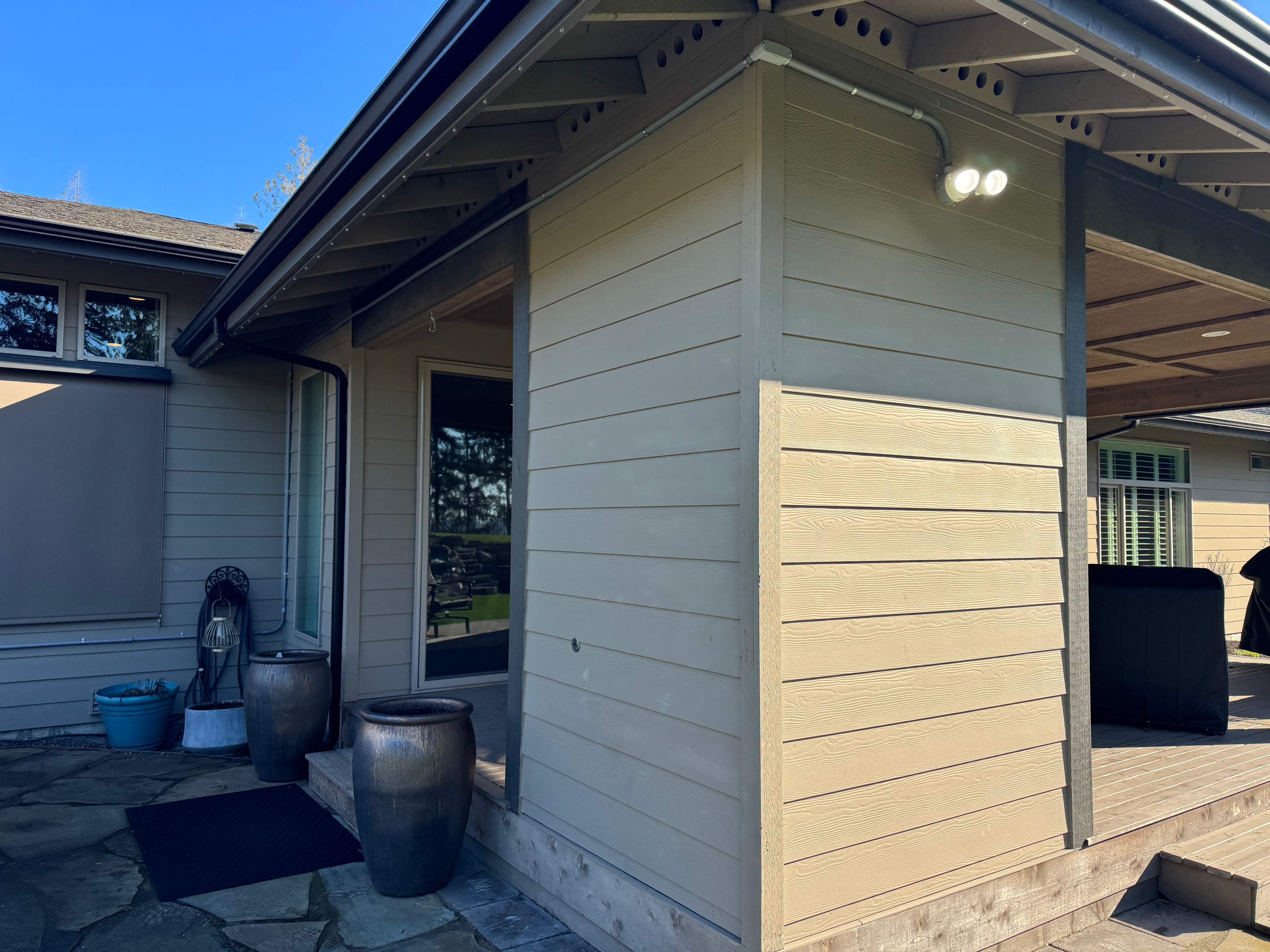 Flood lights w/ conduit by JRS Electric Services