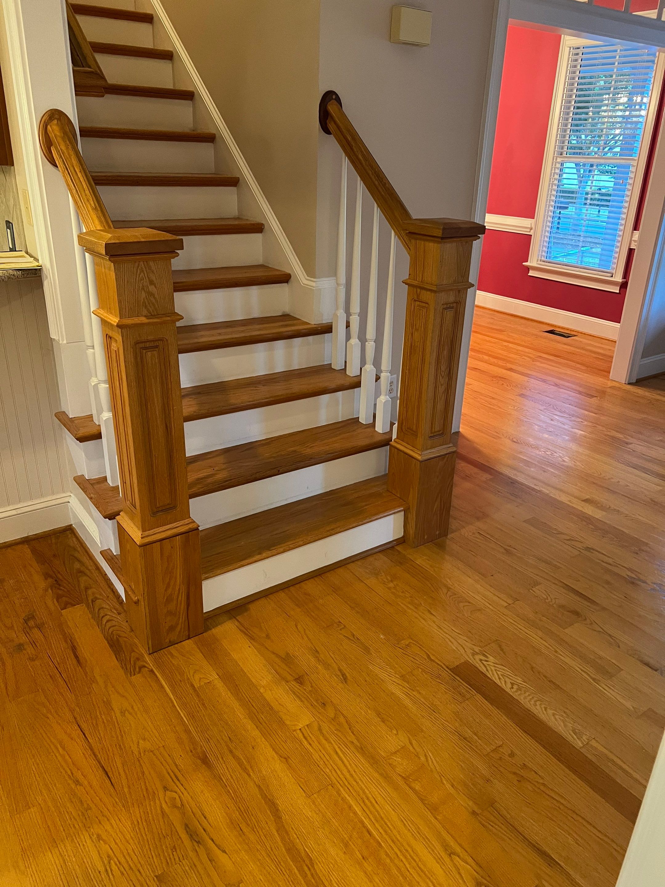A beautiful refinishing project in The Oaks, Chapel Hill by Accent Custom Floors
