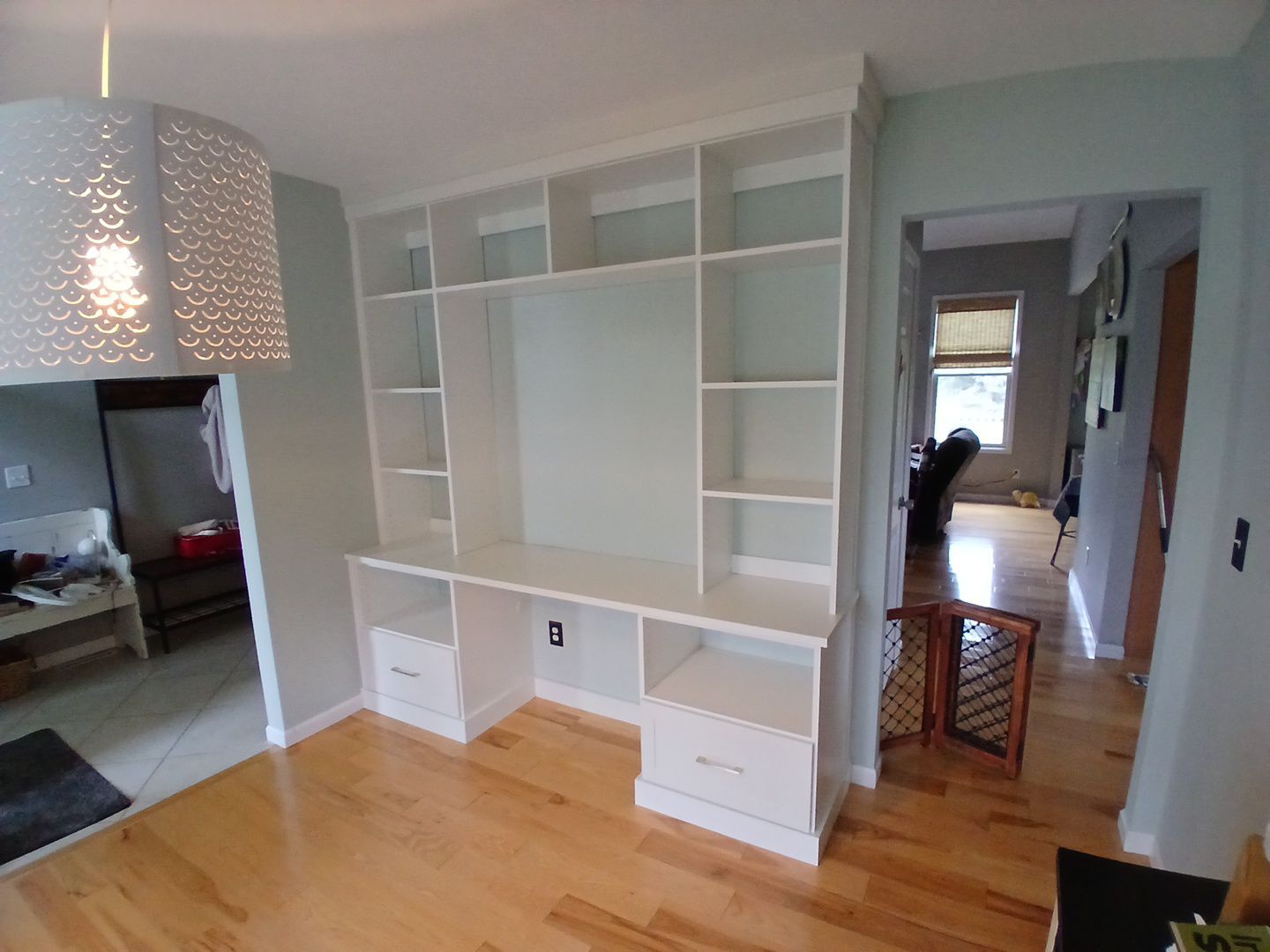 Built In Home Office Desk in Granger by Innovative Spaces / Innovative Concrete Coatings