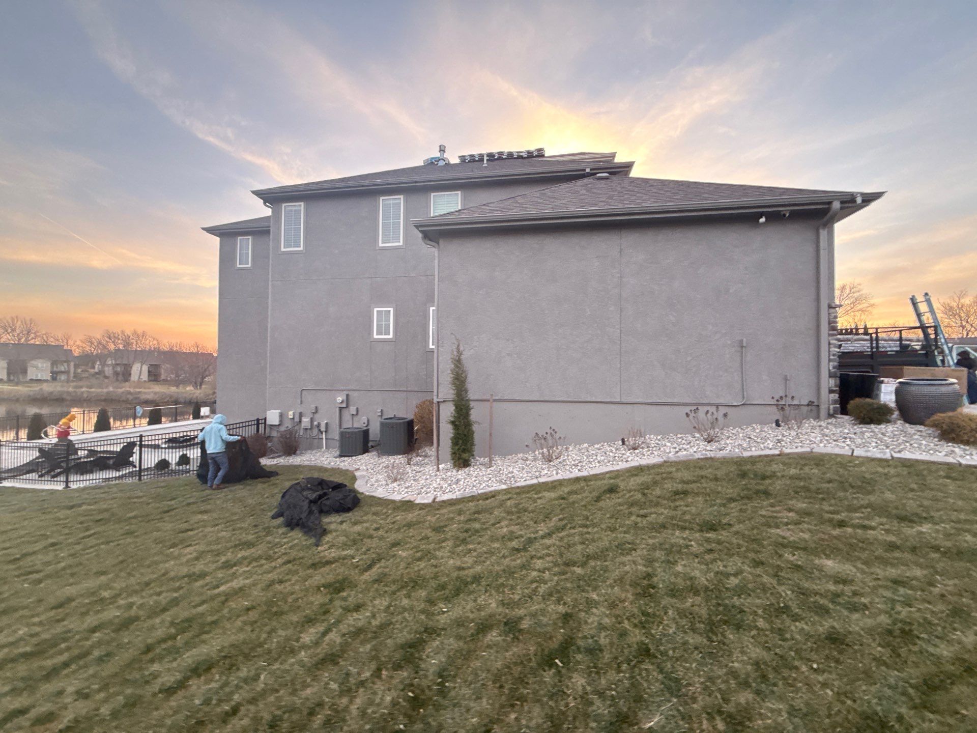 Hail Damaged Roof replacement in Staley Farms  by EEC  Windows, Siding & Roofing 
