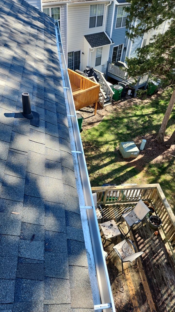 Gutter Cleaning using water by Power Wash Masters LLC