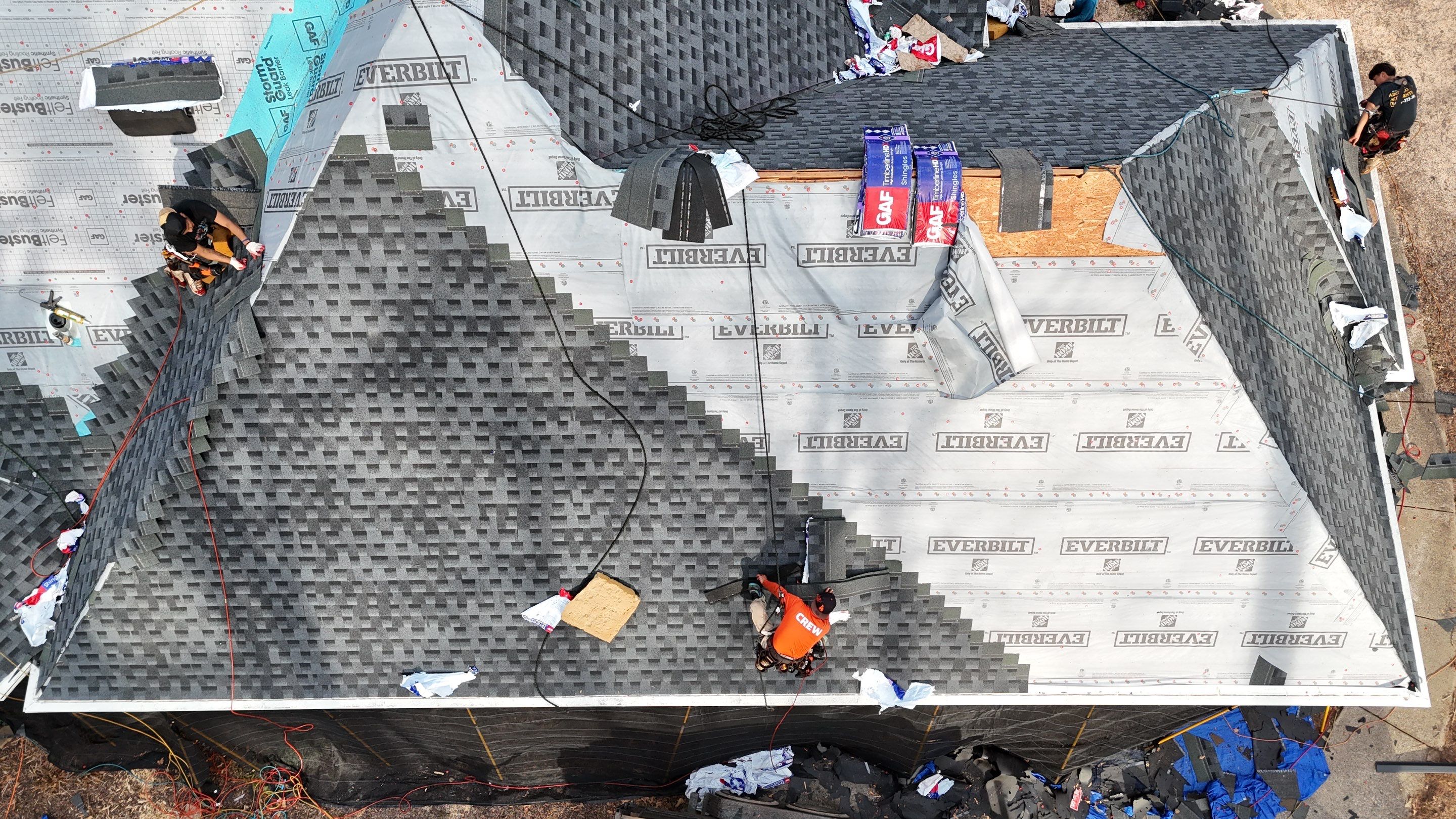 GAF HDZ Timberline Charcoal by Element Pros Roofing, LLC