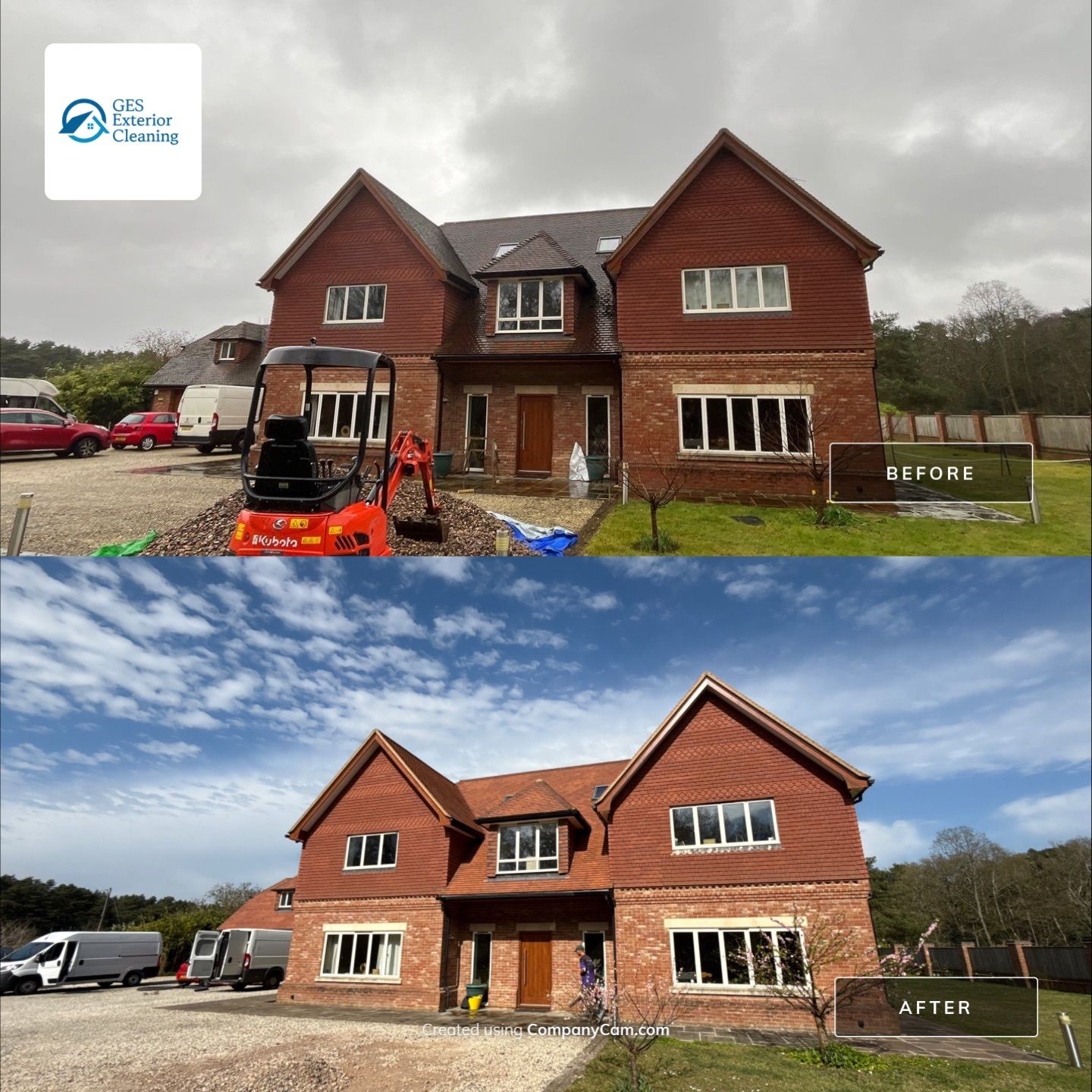 Roof Clean - Moss Removal - Gutter Clean using Honda 15lpm Low Pressure Washing Machine by Ges Exterior Cleaning ltd