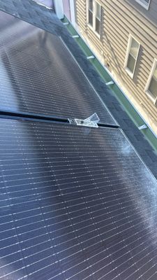 Solar Panel Installation using Wires