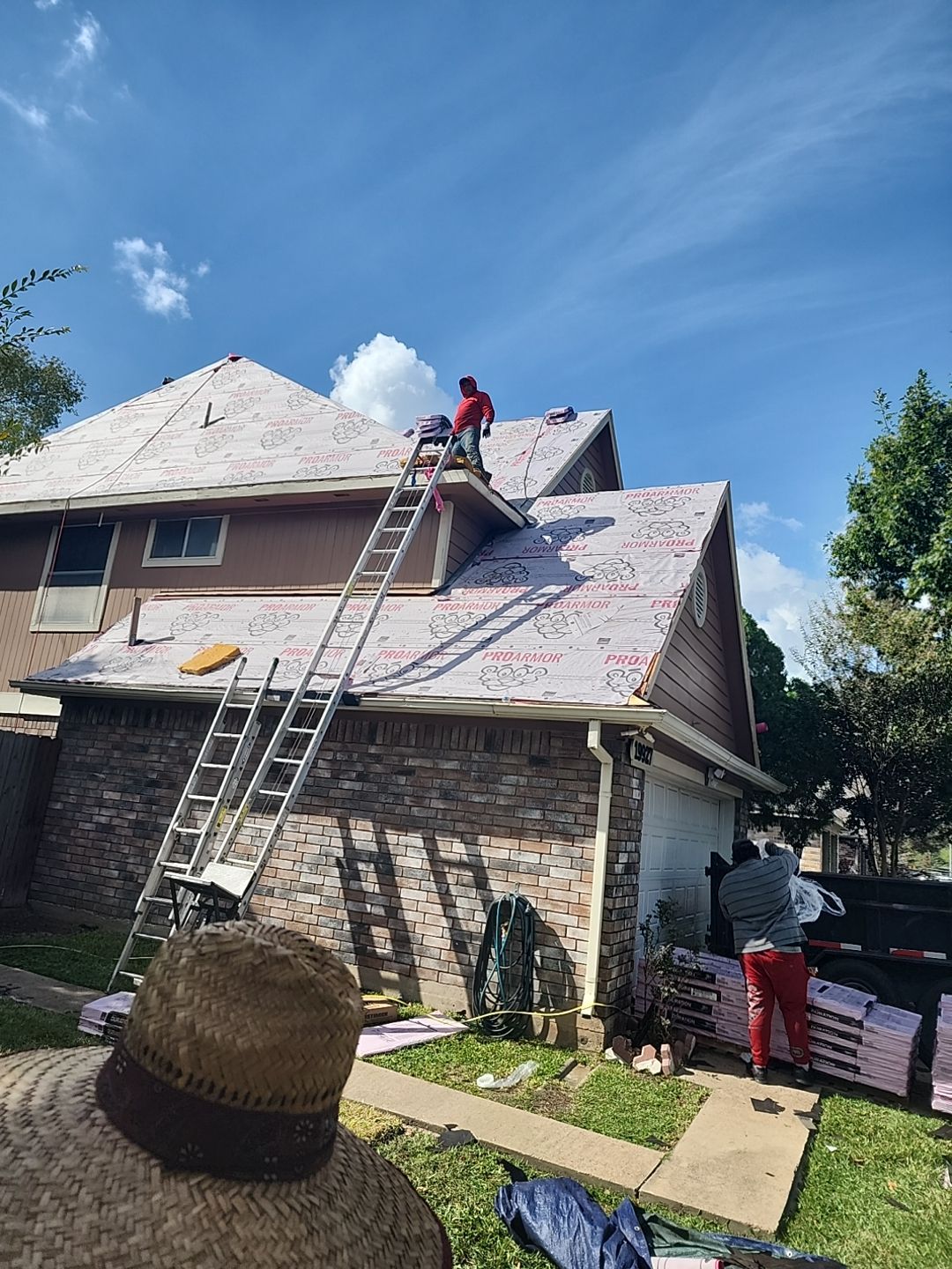Residential Roofing Installation using Owen's Corning Duration (Lifetime) Shingles by Roof Repair Company