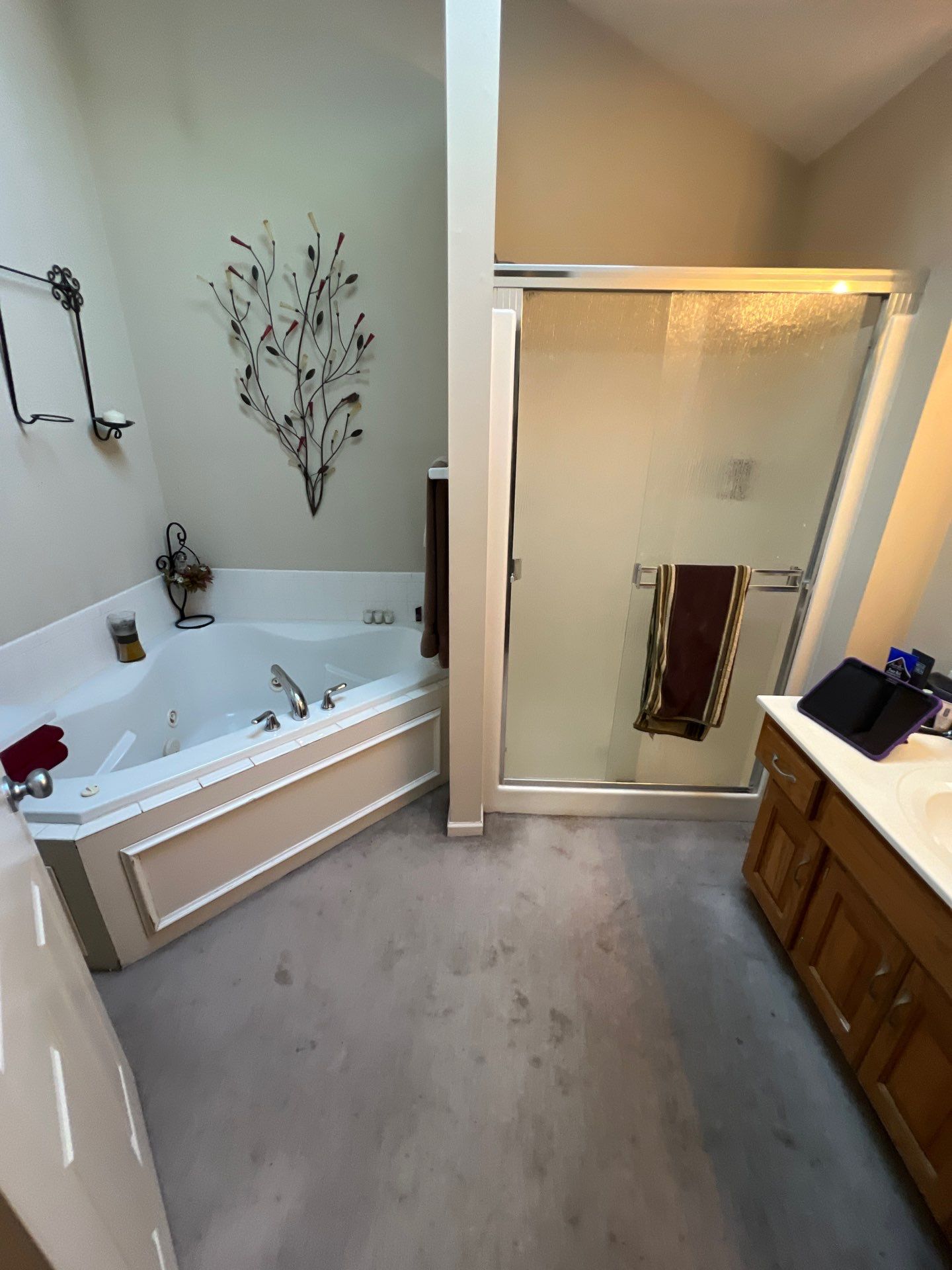 Bathroom Remodel using Shower Base by The Shower Company