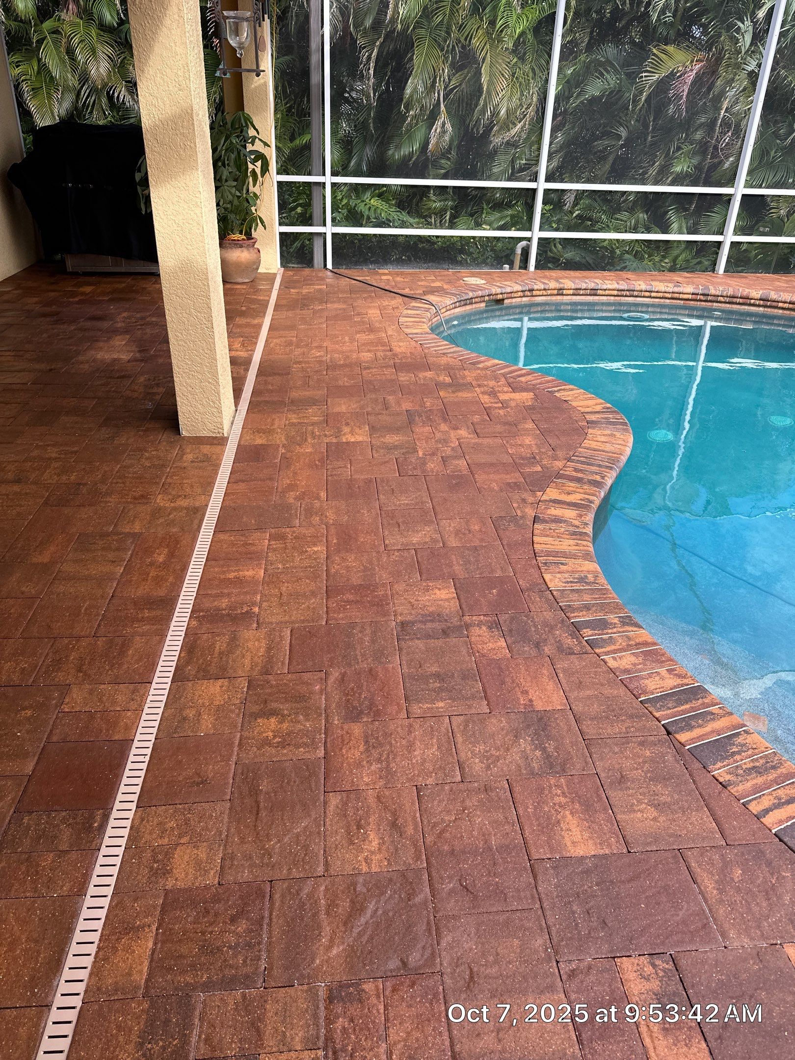 Driveway and Pool Deck Paver Restoration in Apollo Beach by Supreme Paver Experts