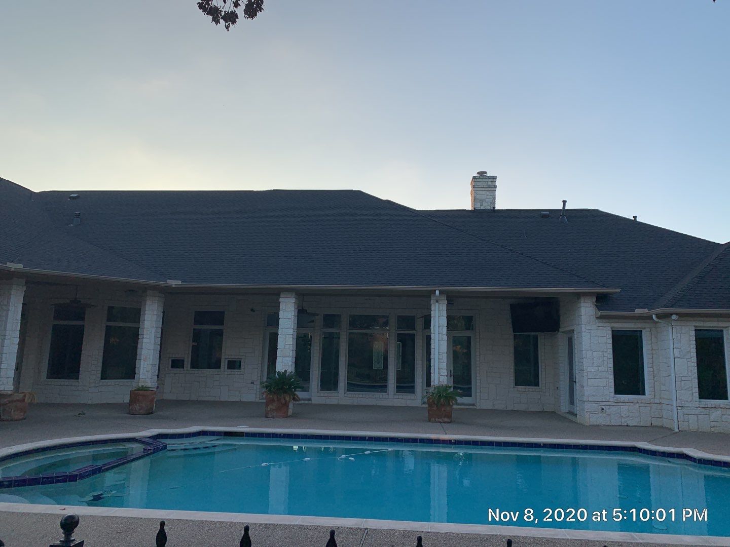Huge Estate - Residential Roofing Installation using GAF Timberline HDZ Shingle System by First United Roofing & Construction