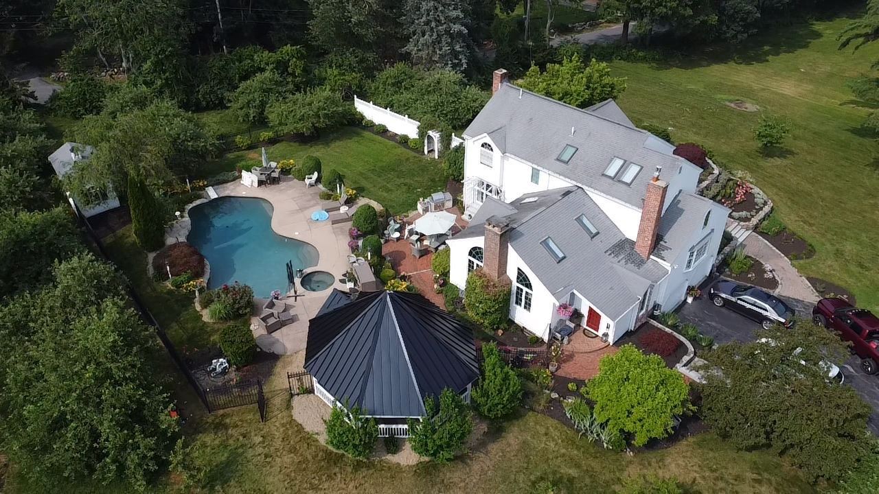Standing Seam Black Metal Roof- Gazebo by Loyalty Exterior Solutions 
