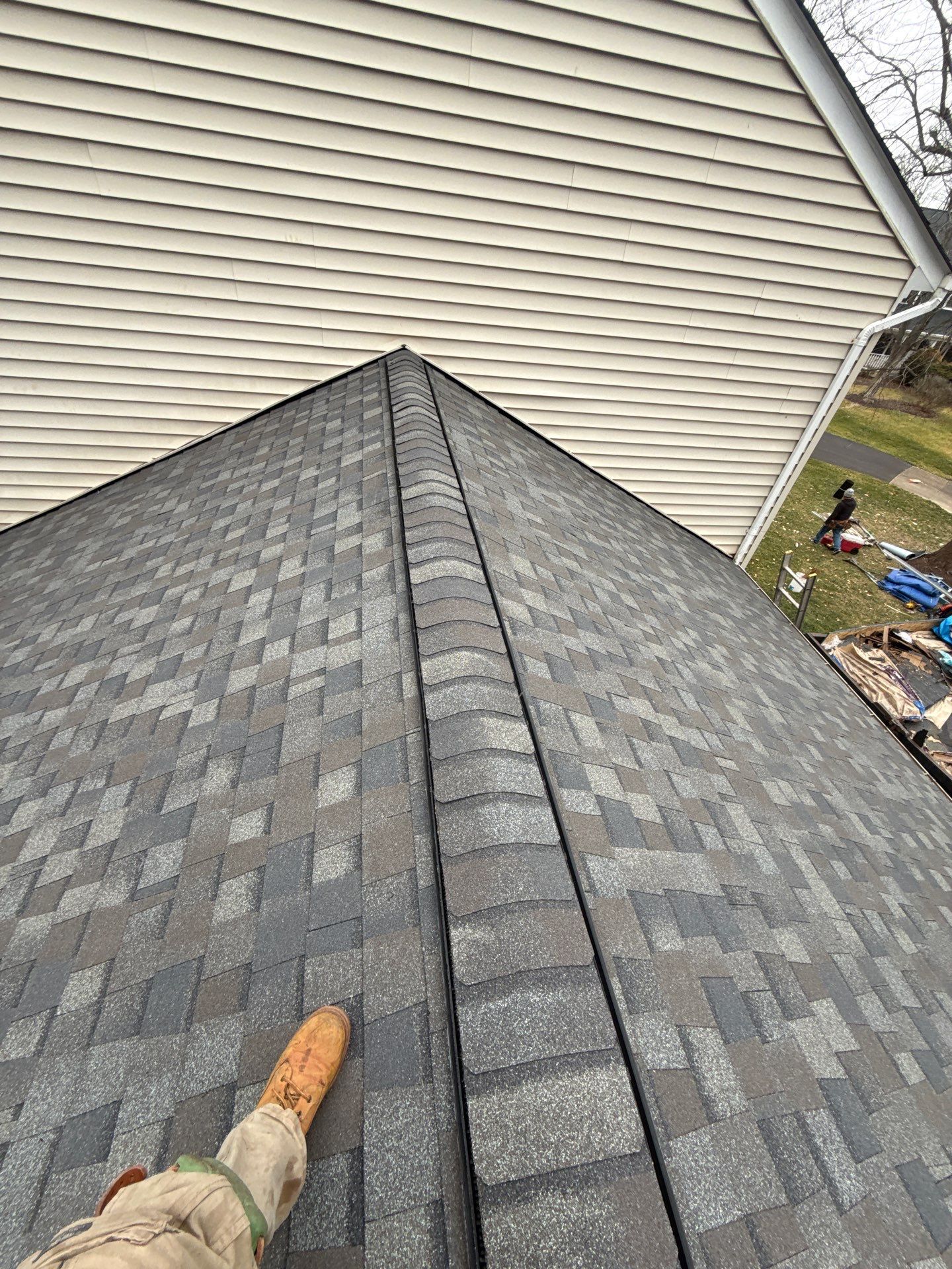 Fairfax Station :Residential Roof Replacement with CertainTeed Landmark Pro in Max Def Drift Wood  by RM Banning, Inc.