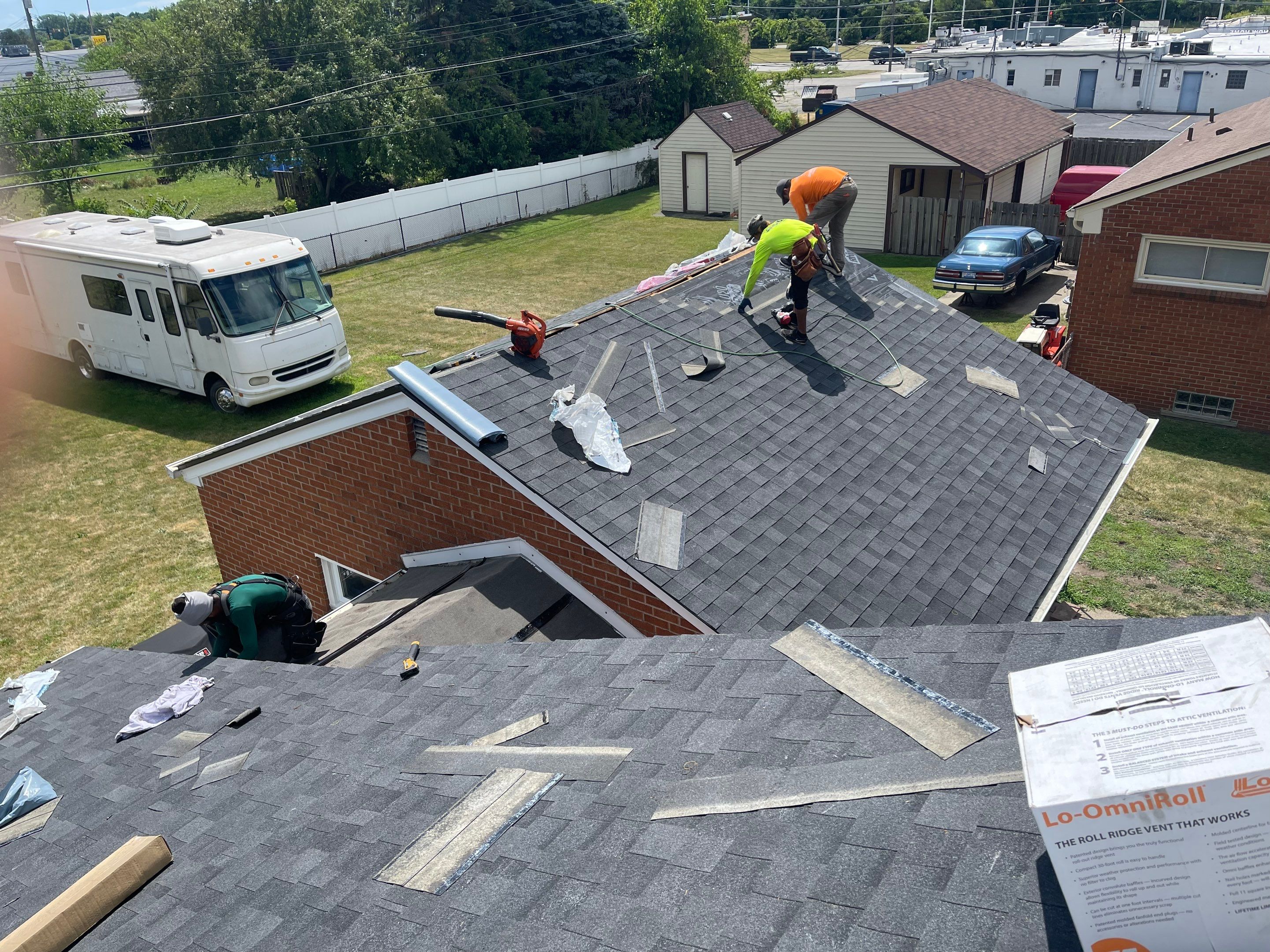 Residential Roofing Installation using IKO Dual Black by JNR Roofing LLC