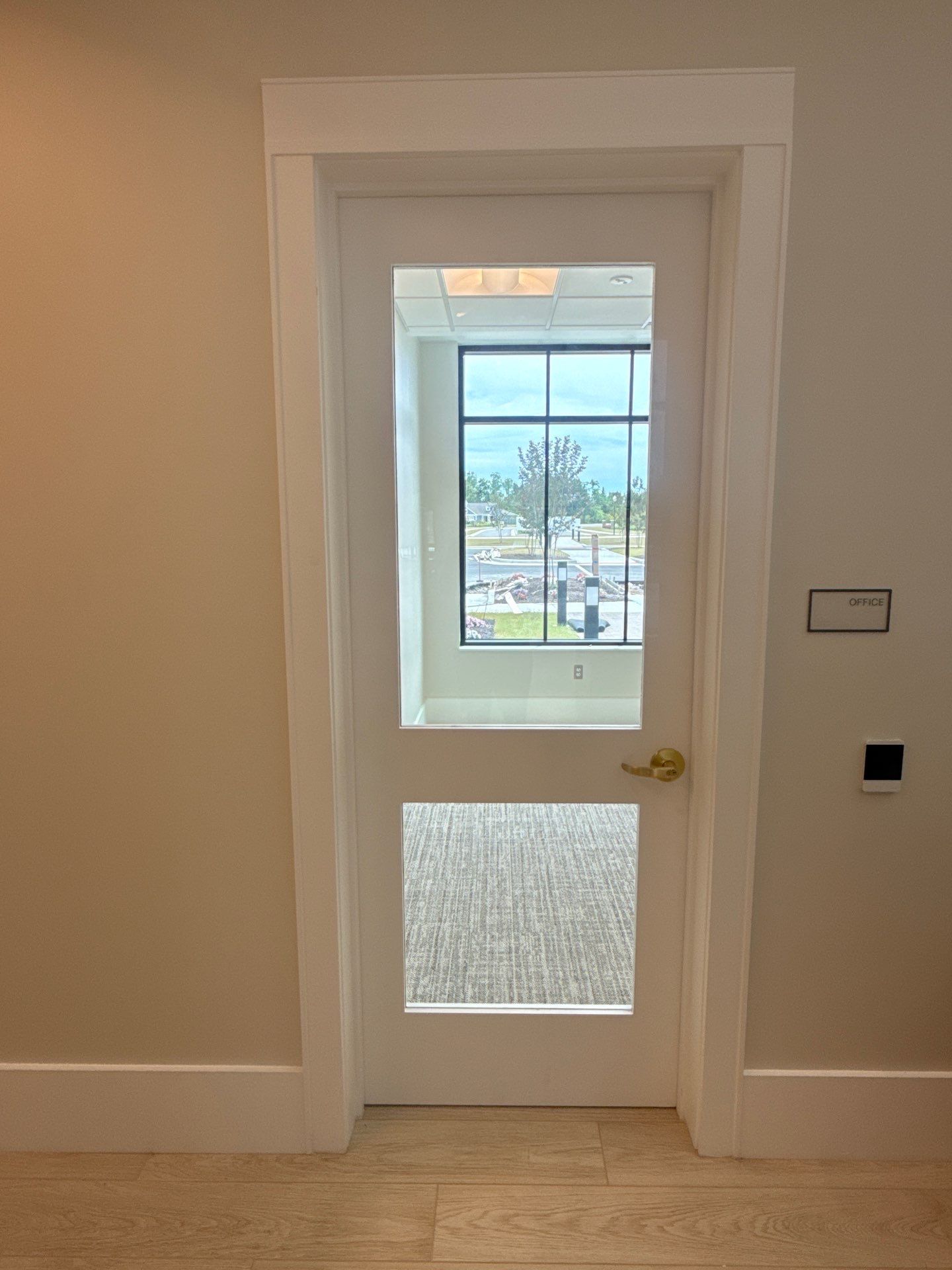 Sandblast Doors on Residential Home in Winnabow, NC by Tint USA Coastal Carolina