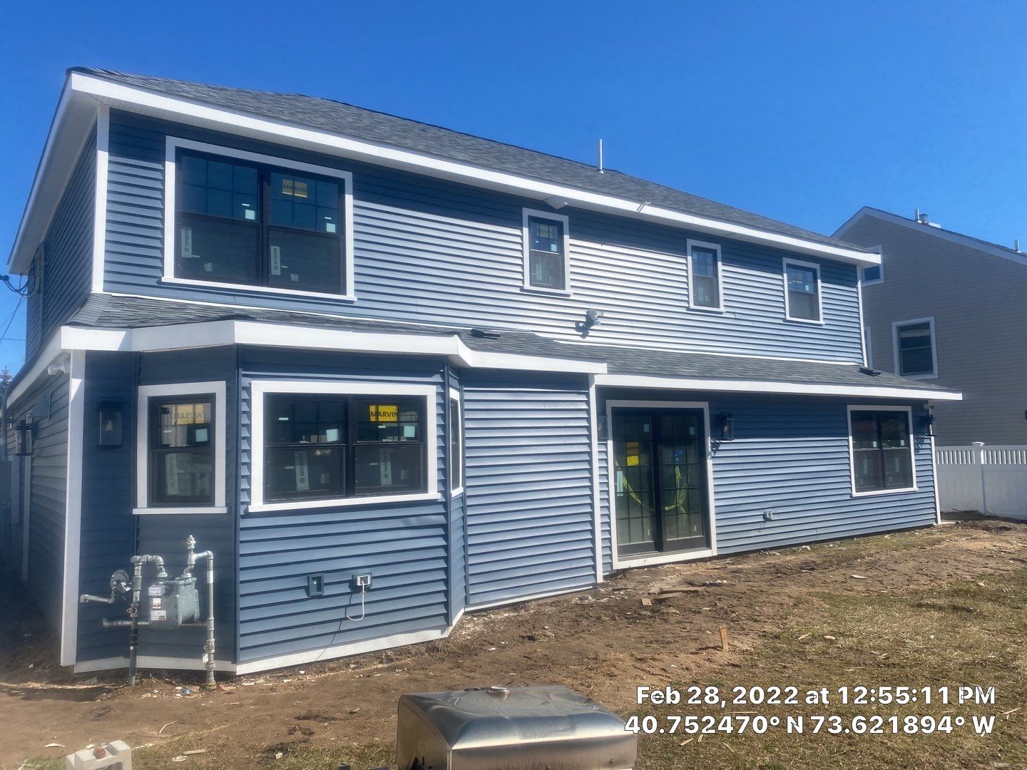 Full House Installation 5" white seamless gutters 2x3 leaders by Above All Gutters