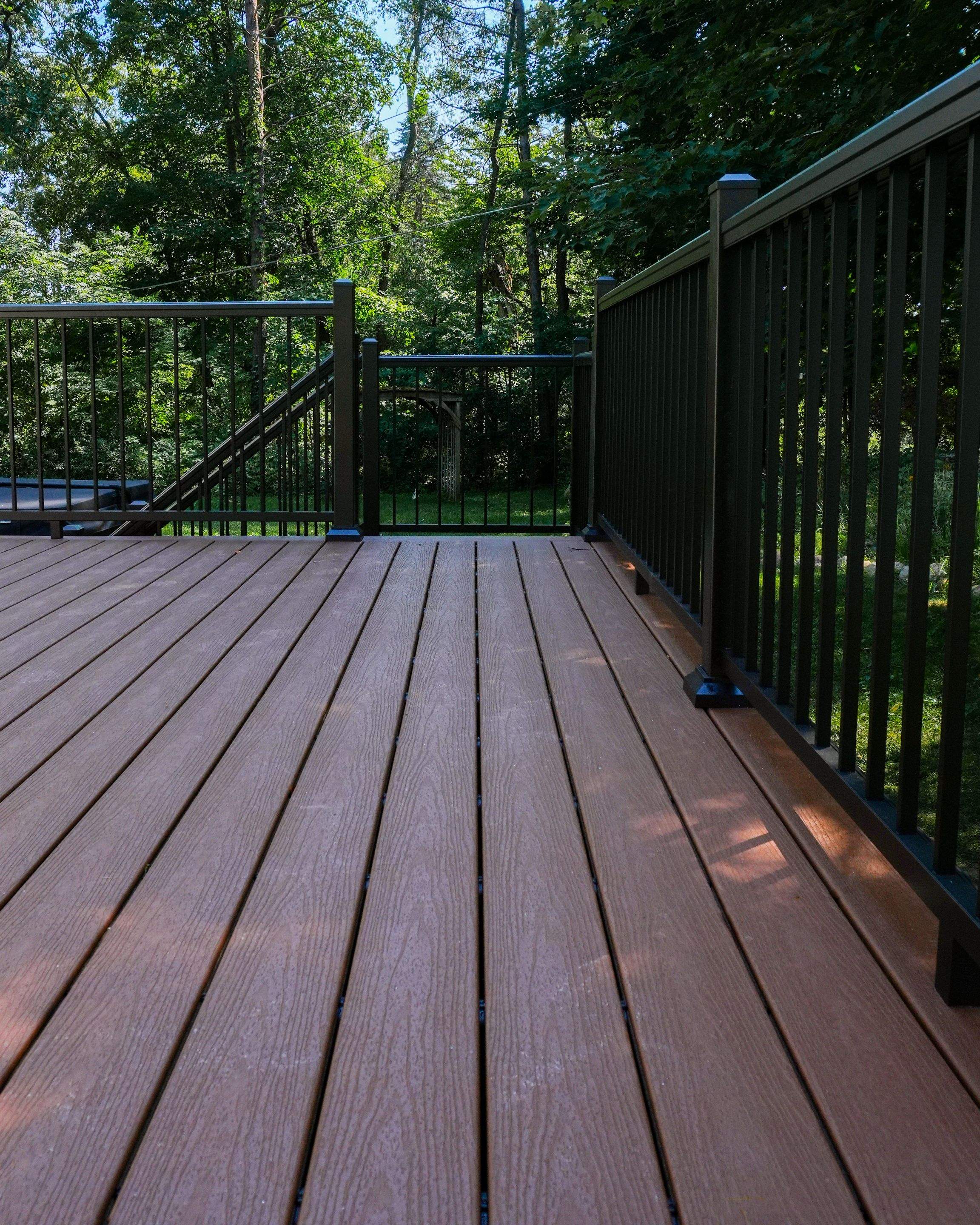 Deck and French Door Installation in Rockford by Cutting Edge Homes