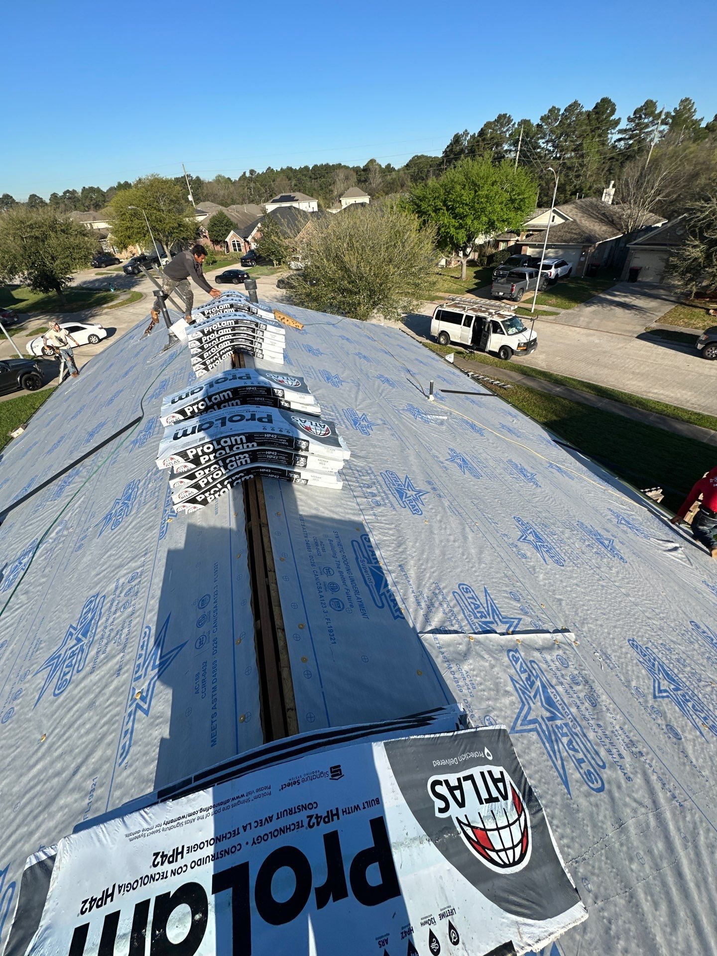 Project in Houston by Motion Roofing