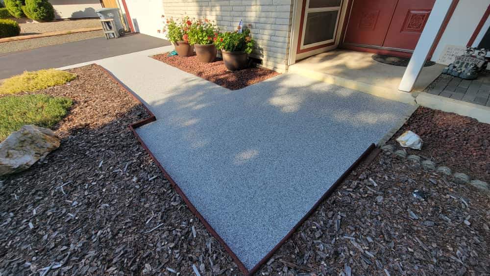 Modern Walkway in Poseidon Vuba Stone  by Concrete Coating Experts Inc.