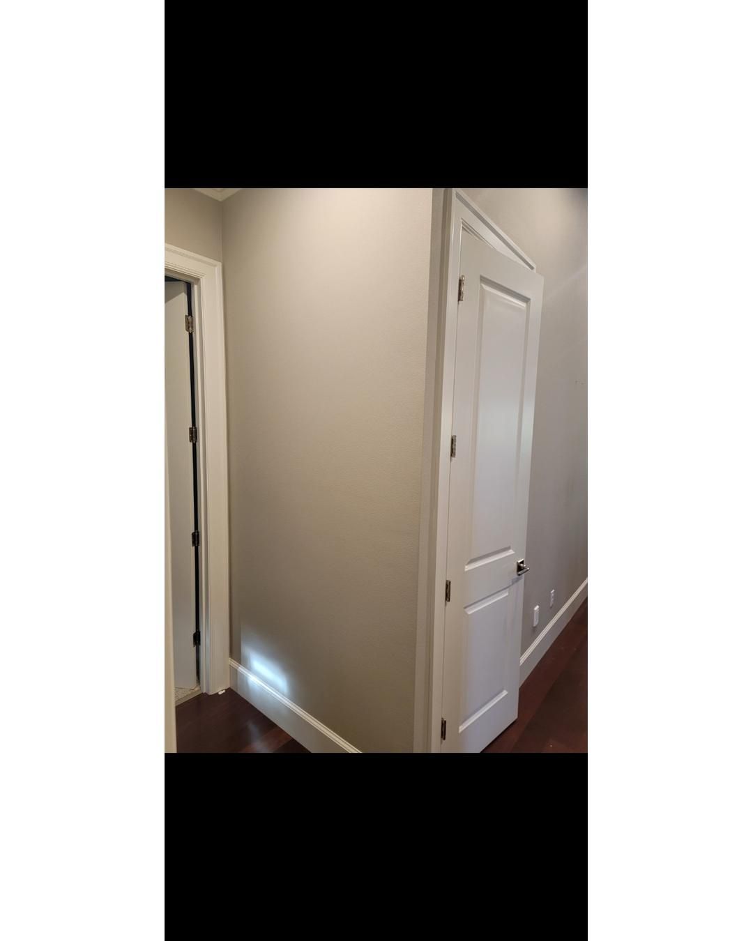 Closet transformation to coffee nook with custom shelves and LED lighting. by Crm Services Llc