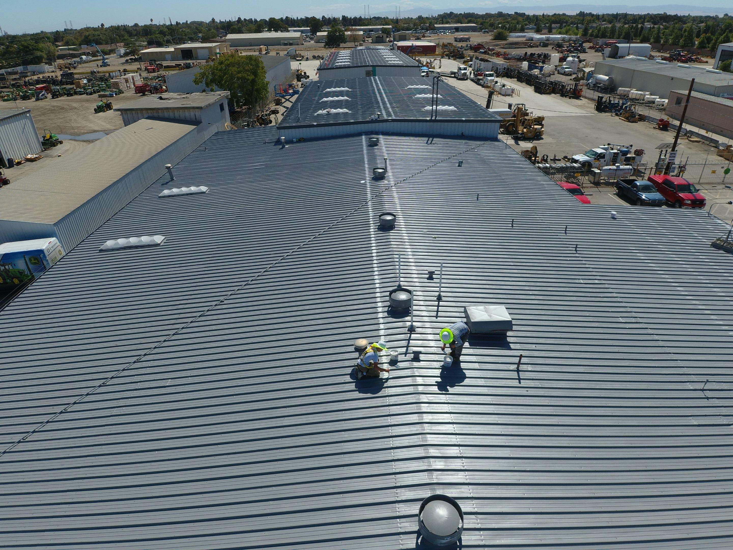 MR Roofing system using Conklin Benchmark/PUMA XL fabric and coating by Straight Edge Roofing Inc