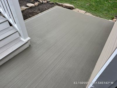 Broom Finished Patio