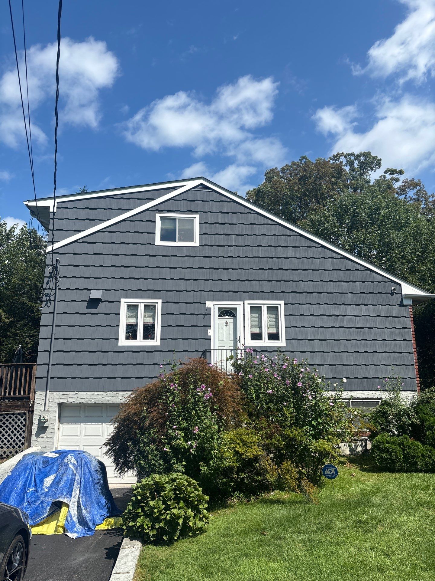 James Hardie Slate Blue Shake in Larchmont, NY by Ideal Siding - Westchester