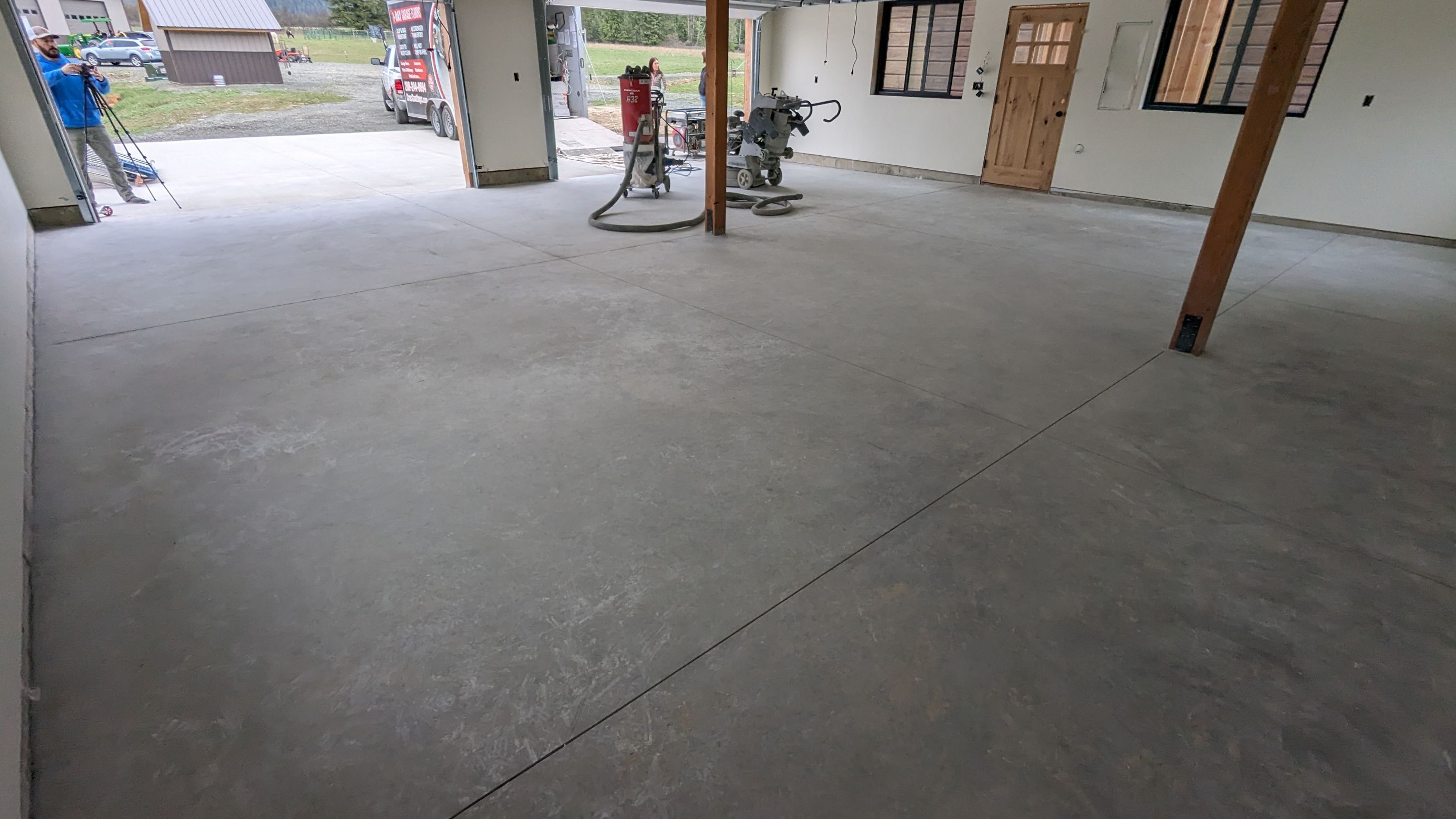 Garage Transformation using Driftwood by Croc Coatings, LLC