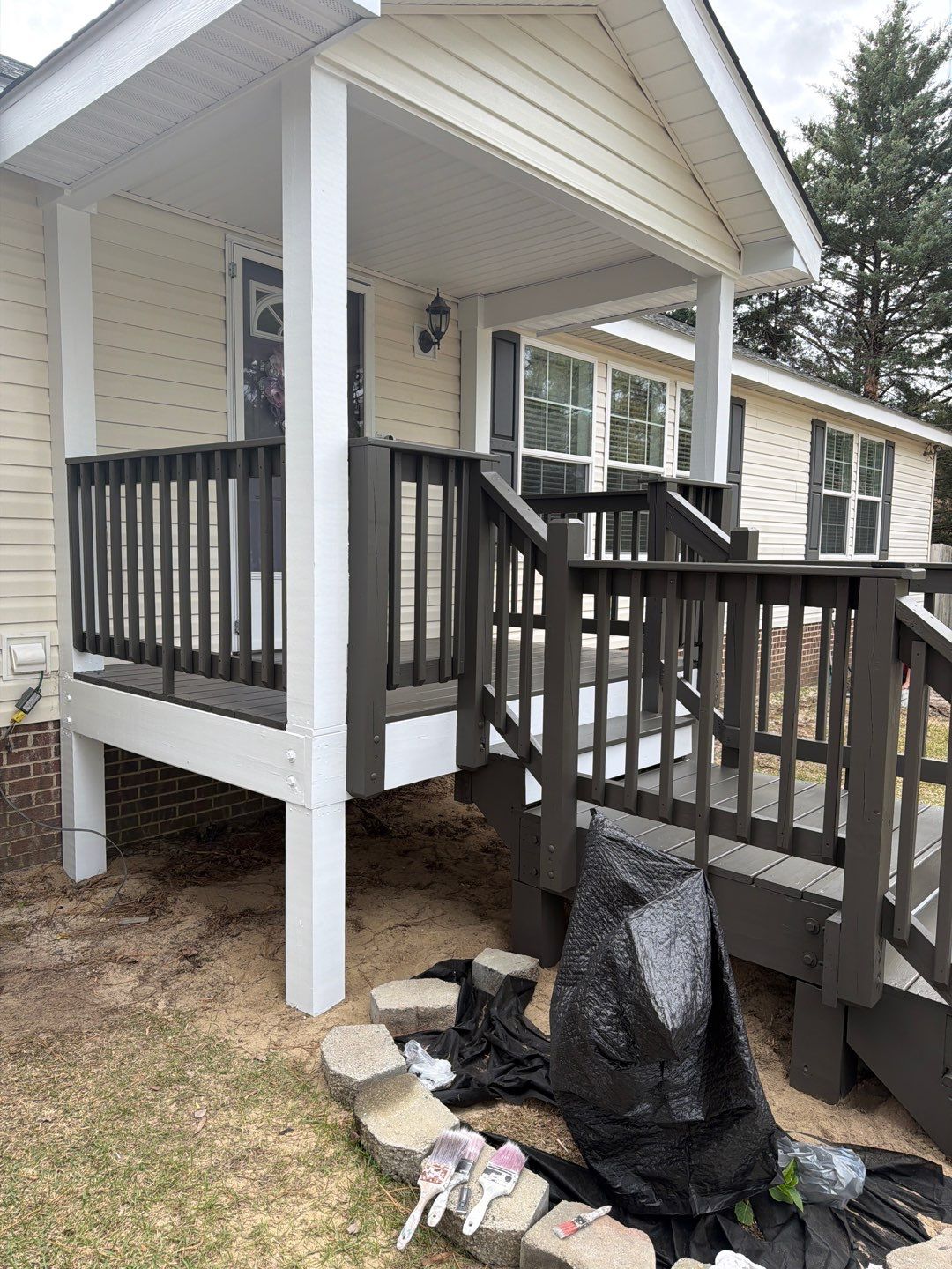 Full Roof Replacement and Custom Front Porch Addition in Pinebluff by The Remodeling Company