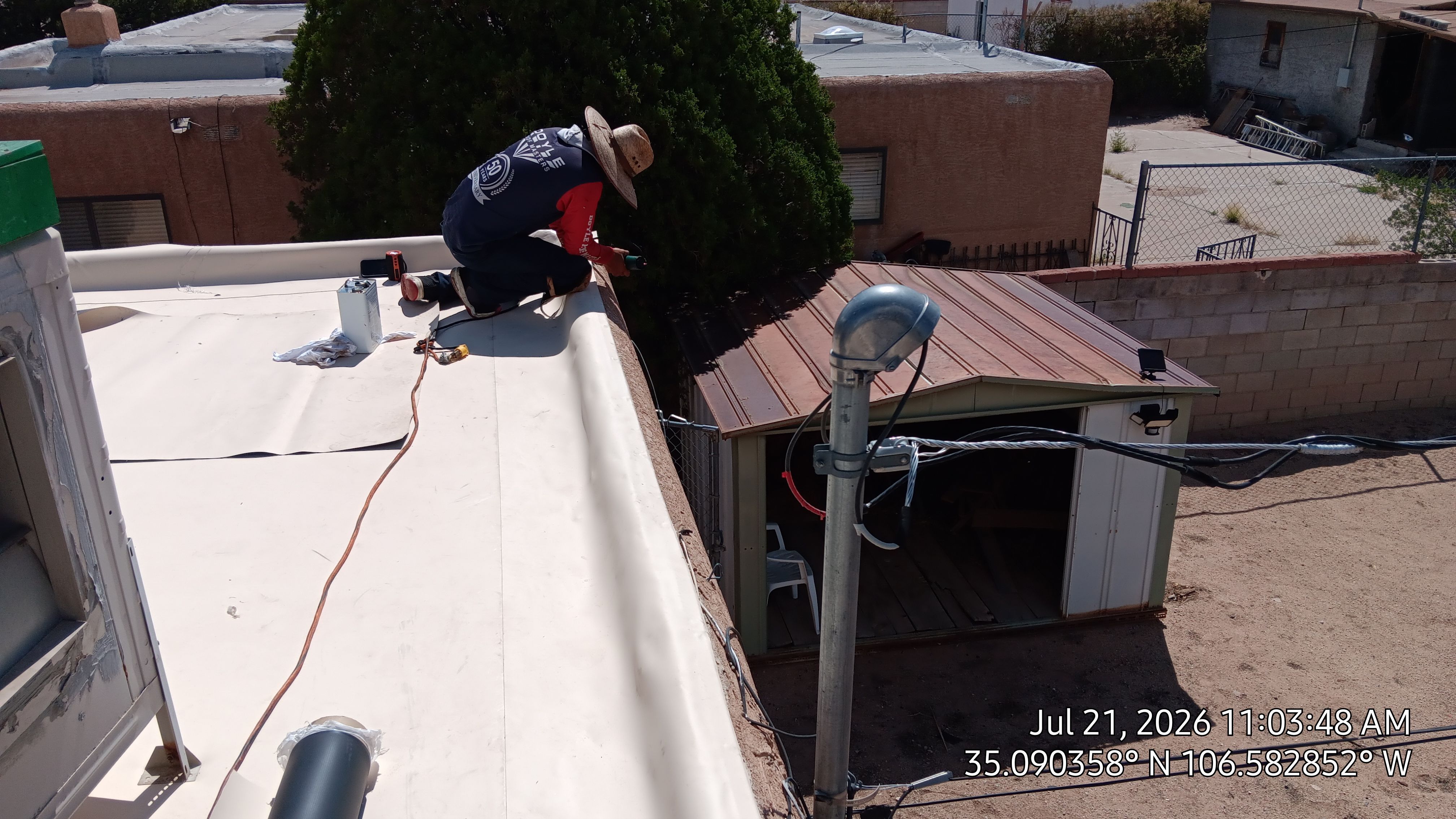 Albuquerque TPO Roof Replacement With EPS Taper slope by Doyle Roof Masters Inc