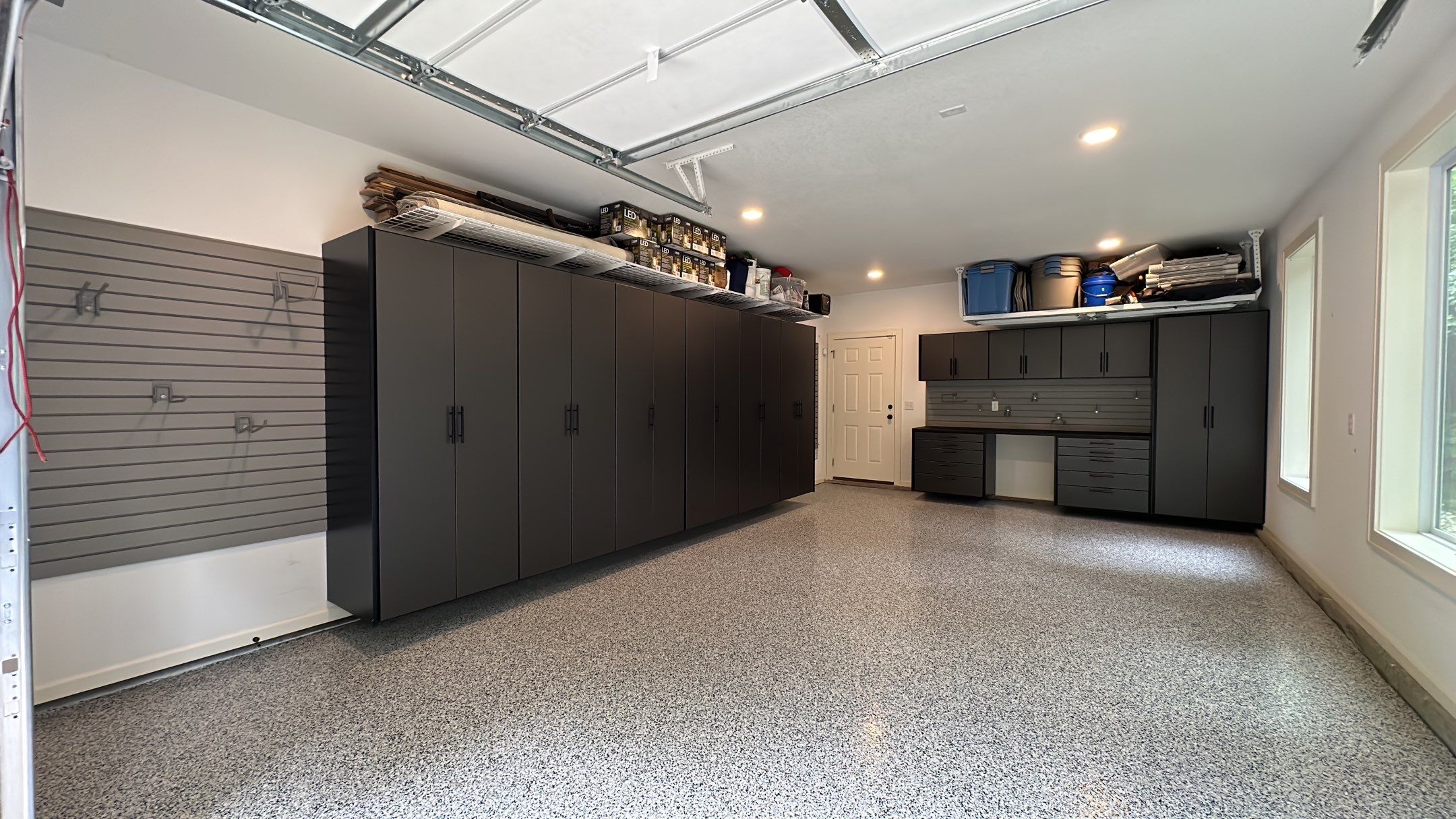 Will W. got his dream garage with a Banner Garage Floor and Cabinets  by Banner Garage