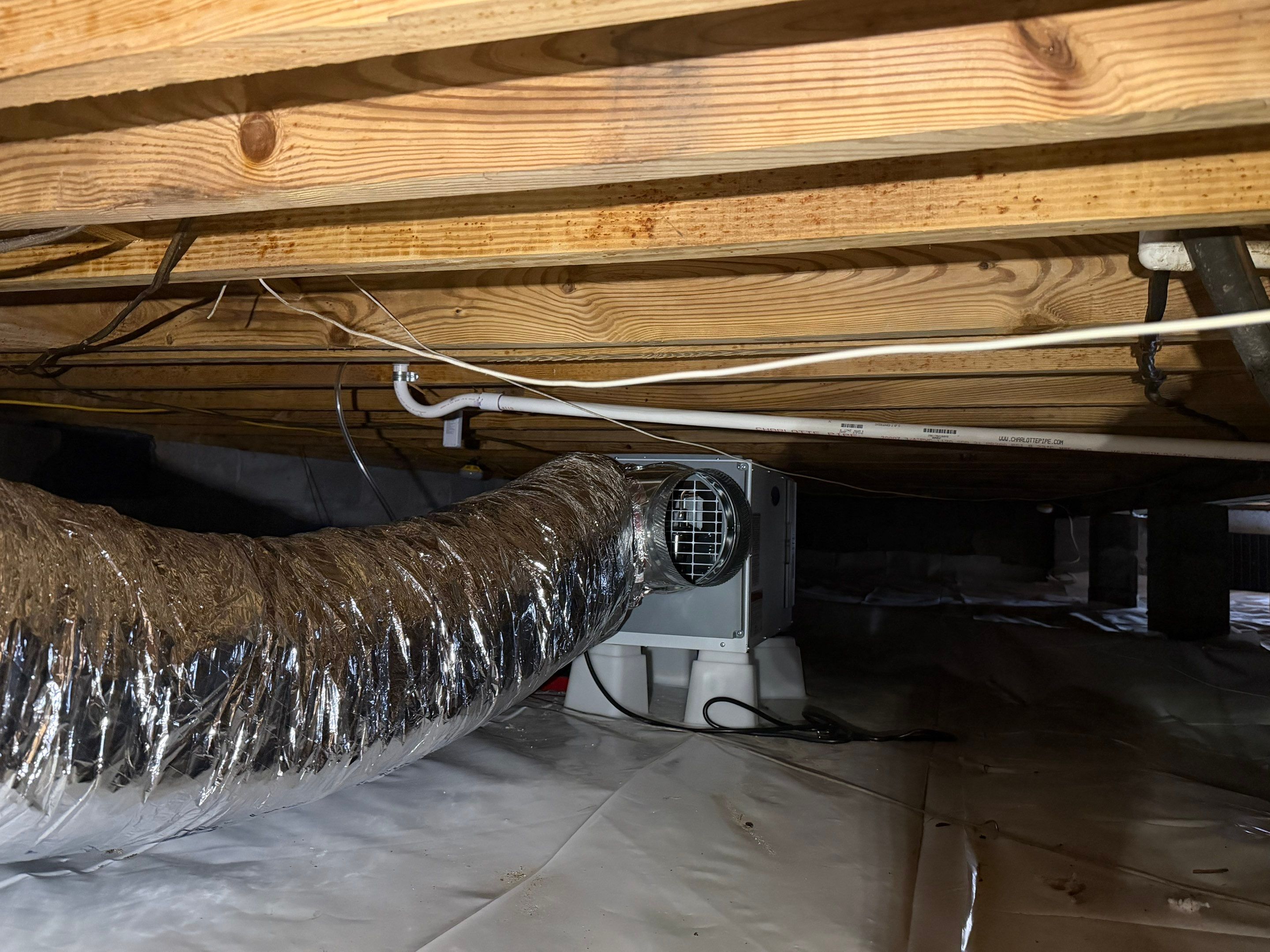 Project in Norfolk by Patriot Crawl Space Repairs