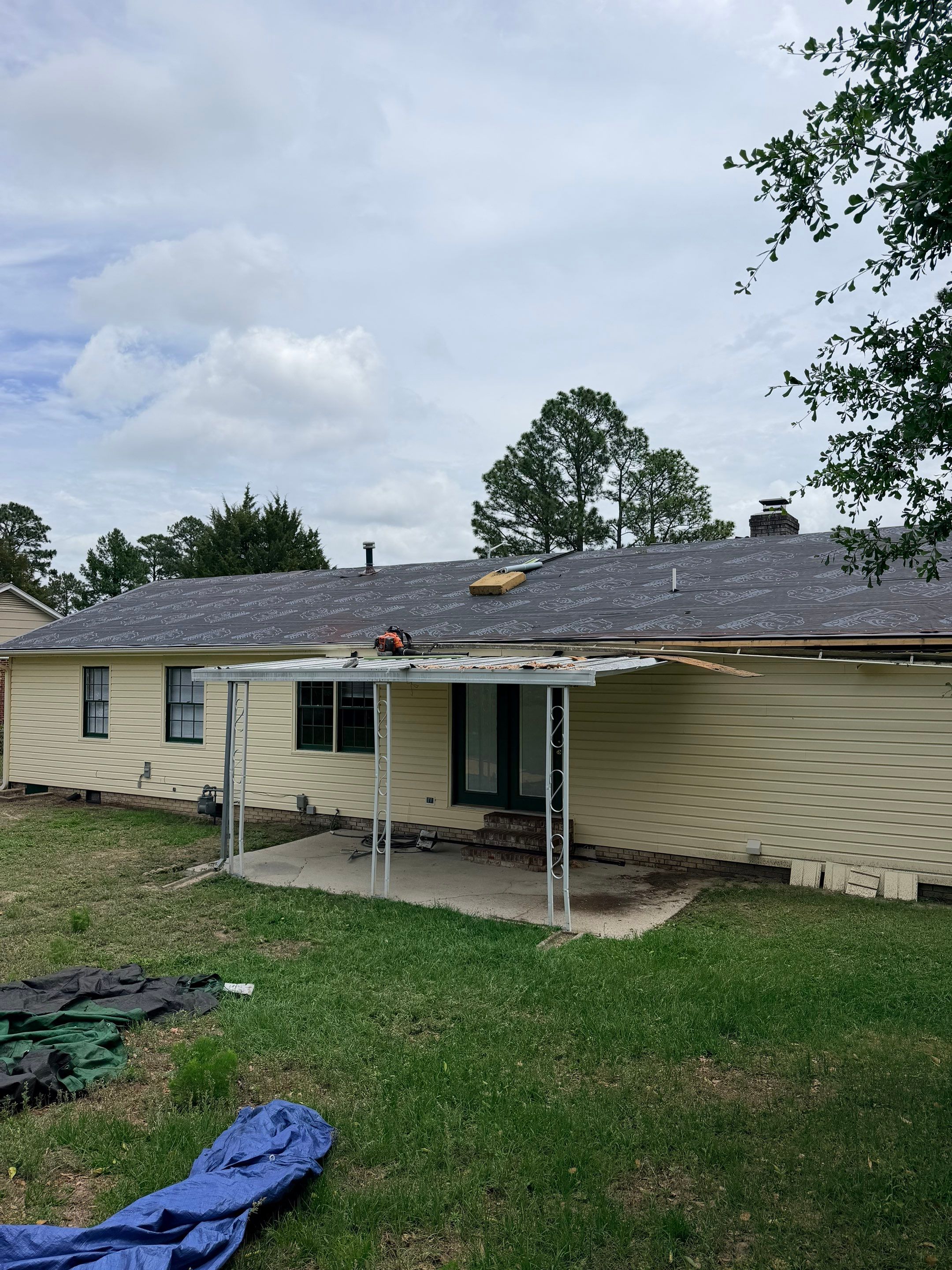 Roof Trusses Replaced- New Roof Installation by Karcher Roofing & Construction