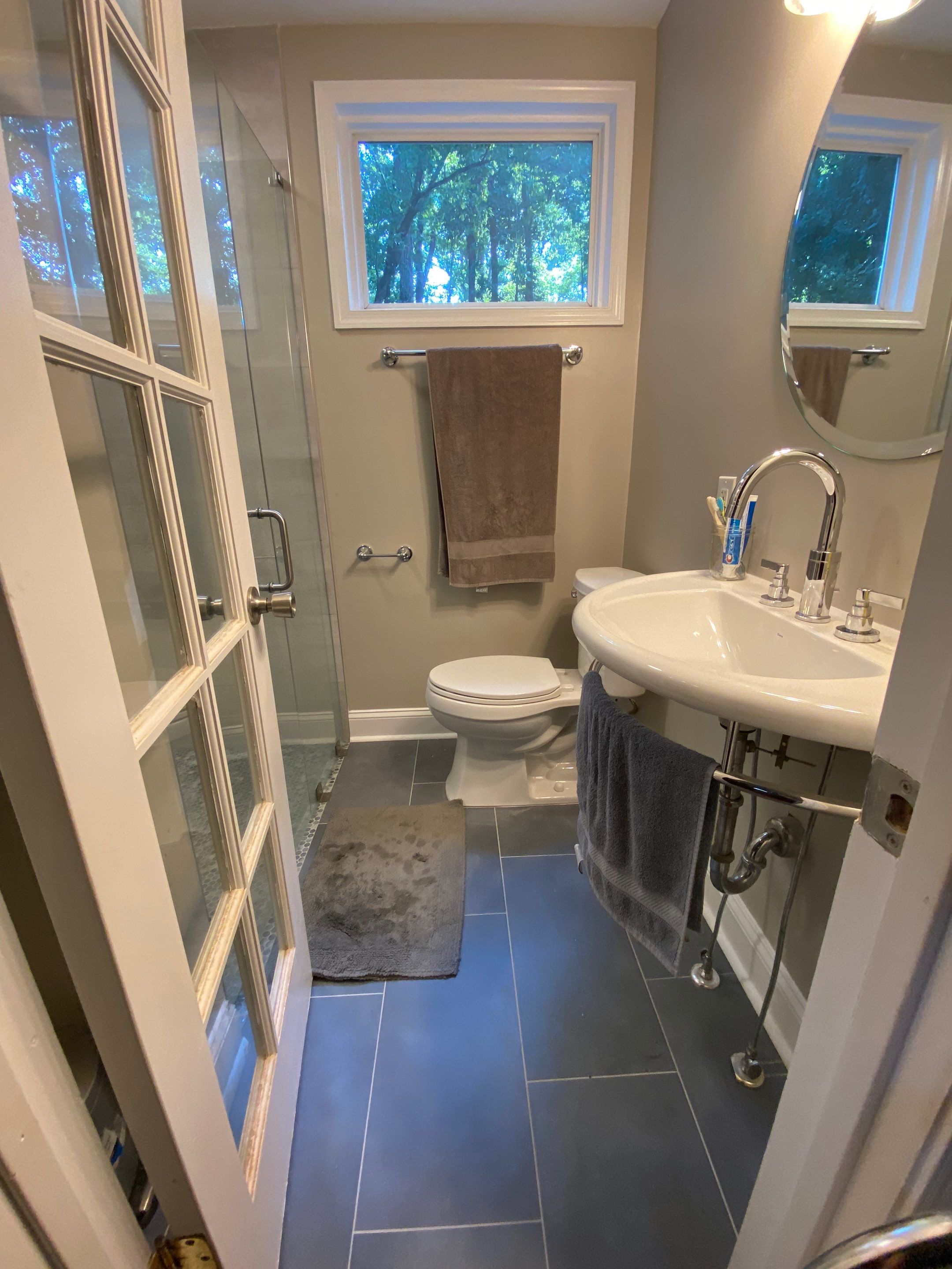 Decatur Bathroom Renovation Featuring Walk-In Shower and Tile Upgrades by Swift Home Renovations