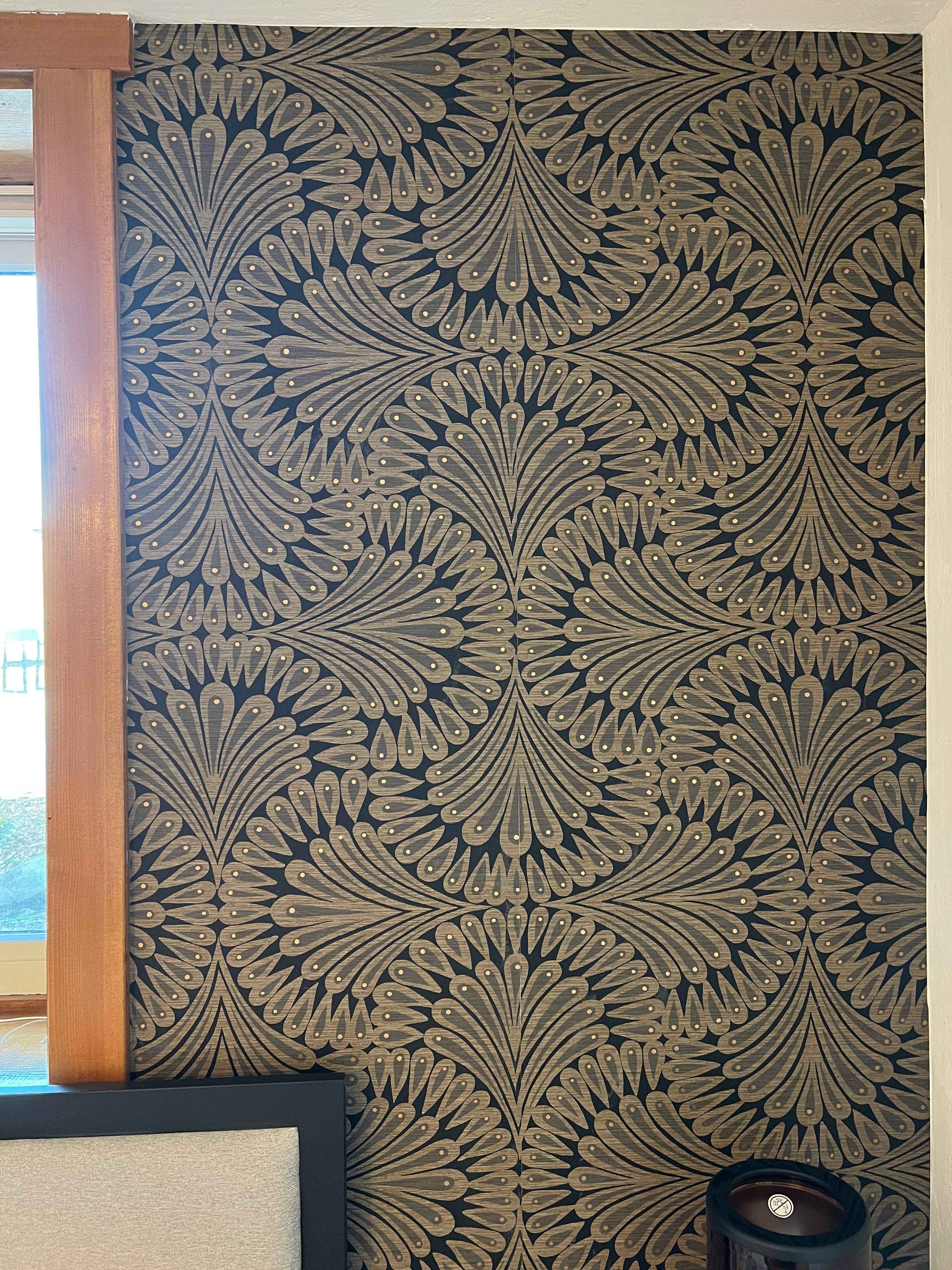 Bedroom Remodel using wallpaper by Gold Peak Property Management