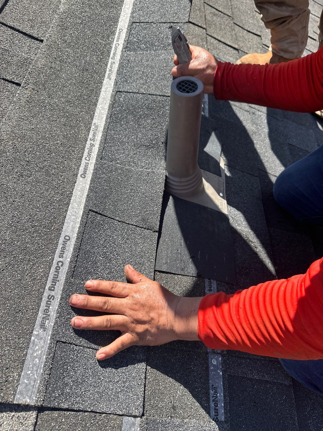 Hail Damage using Owen's Corning Duration (Lifetime) Shingles by Roof Repair Company