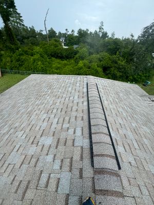 Amber Color Shingles on a new Ocala Reroof