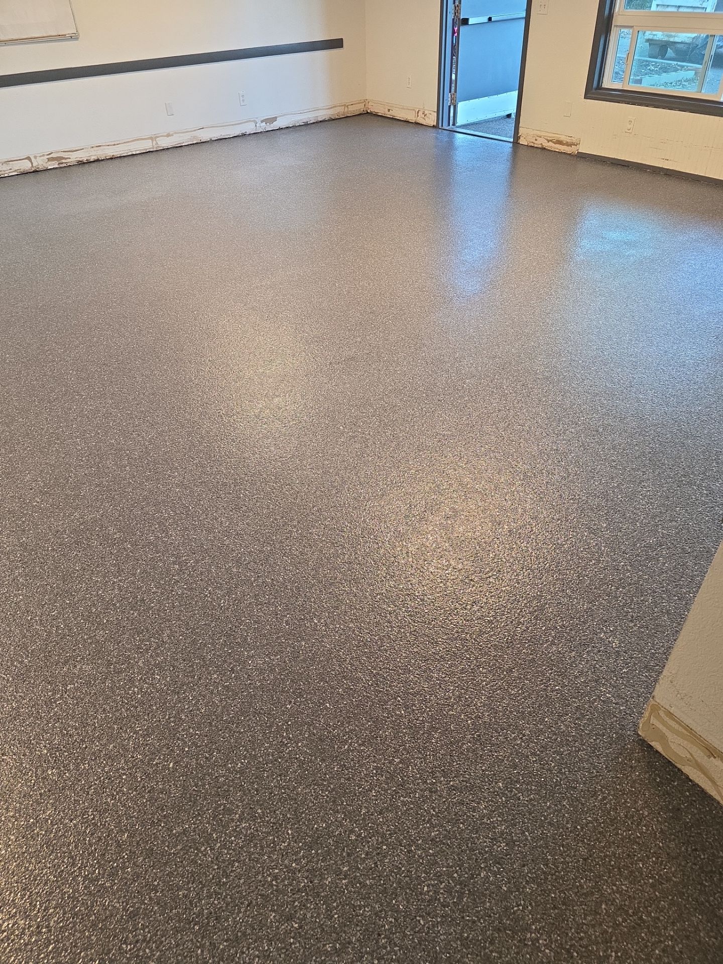 Custom Basalt Polyurea Interior Floor Coating Transformation in Atascadero by MGP Coatings