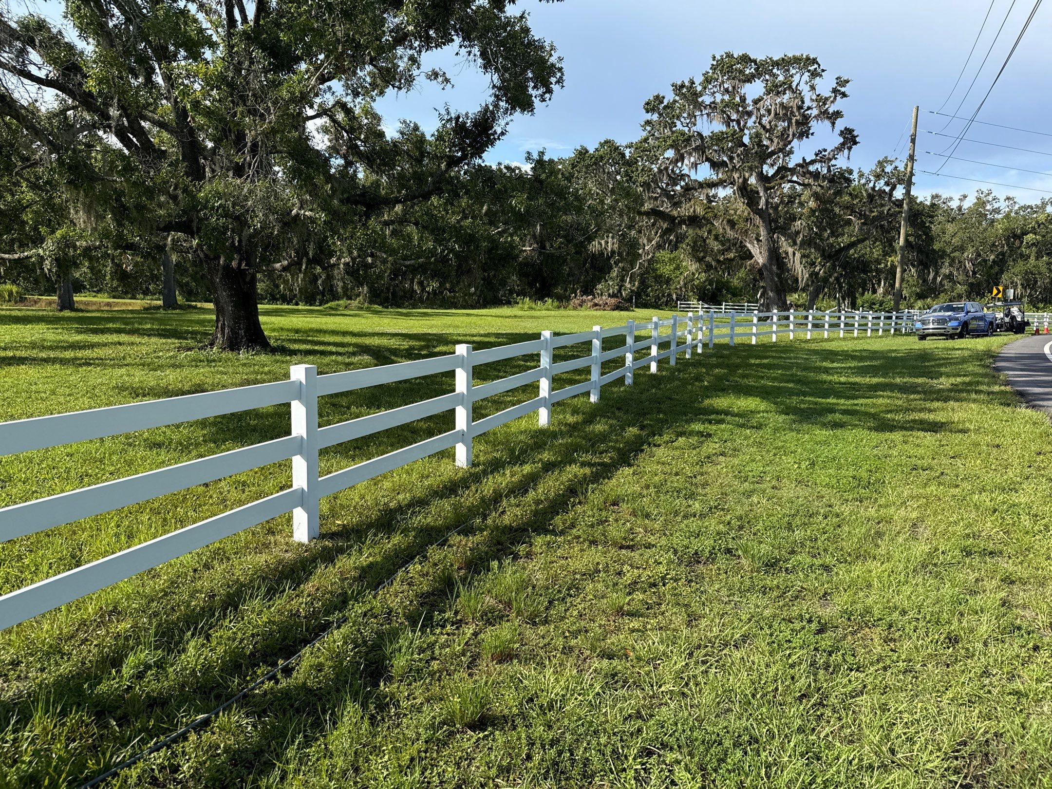 🐎 Vinyl Horse Fence, Entrance Cleaning + House Wash – Parrish, FL by Sunshine AquaWash