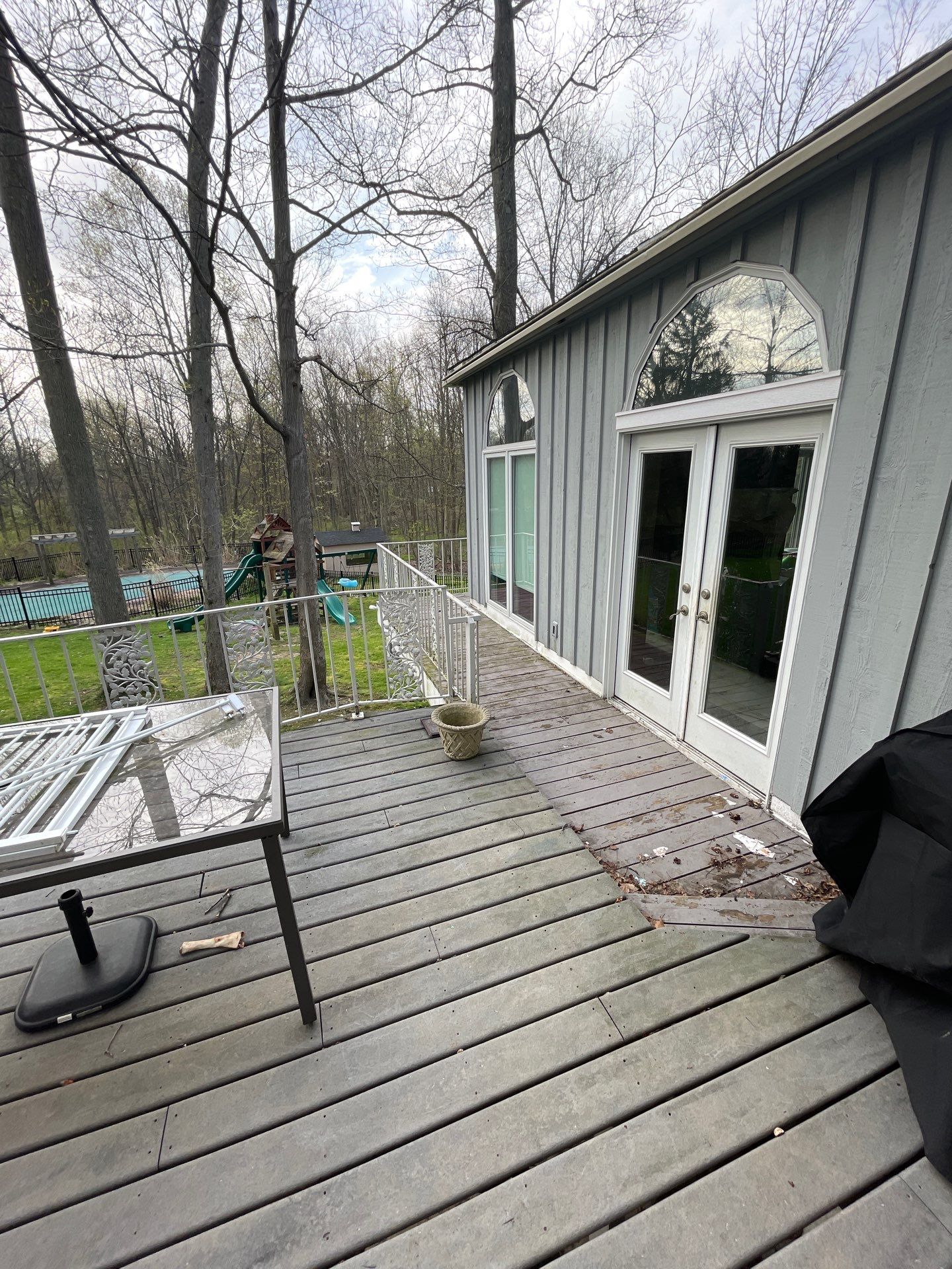 Deck Staining using Arborcoat Solid Stain by Callaway Contracting LLC