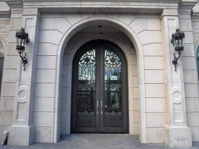 Custom Outdoor Lighting and Fixture Installation for Stone Entryways