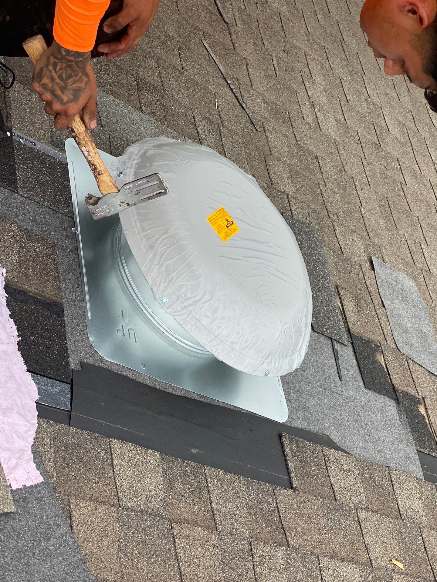 Hail Damage using Owen's Corning Duration (Lifetime) Shingles by Roof Repair Company