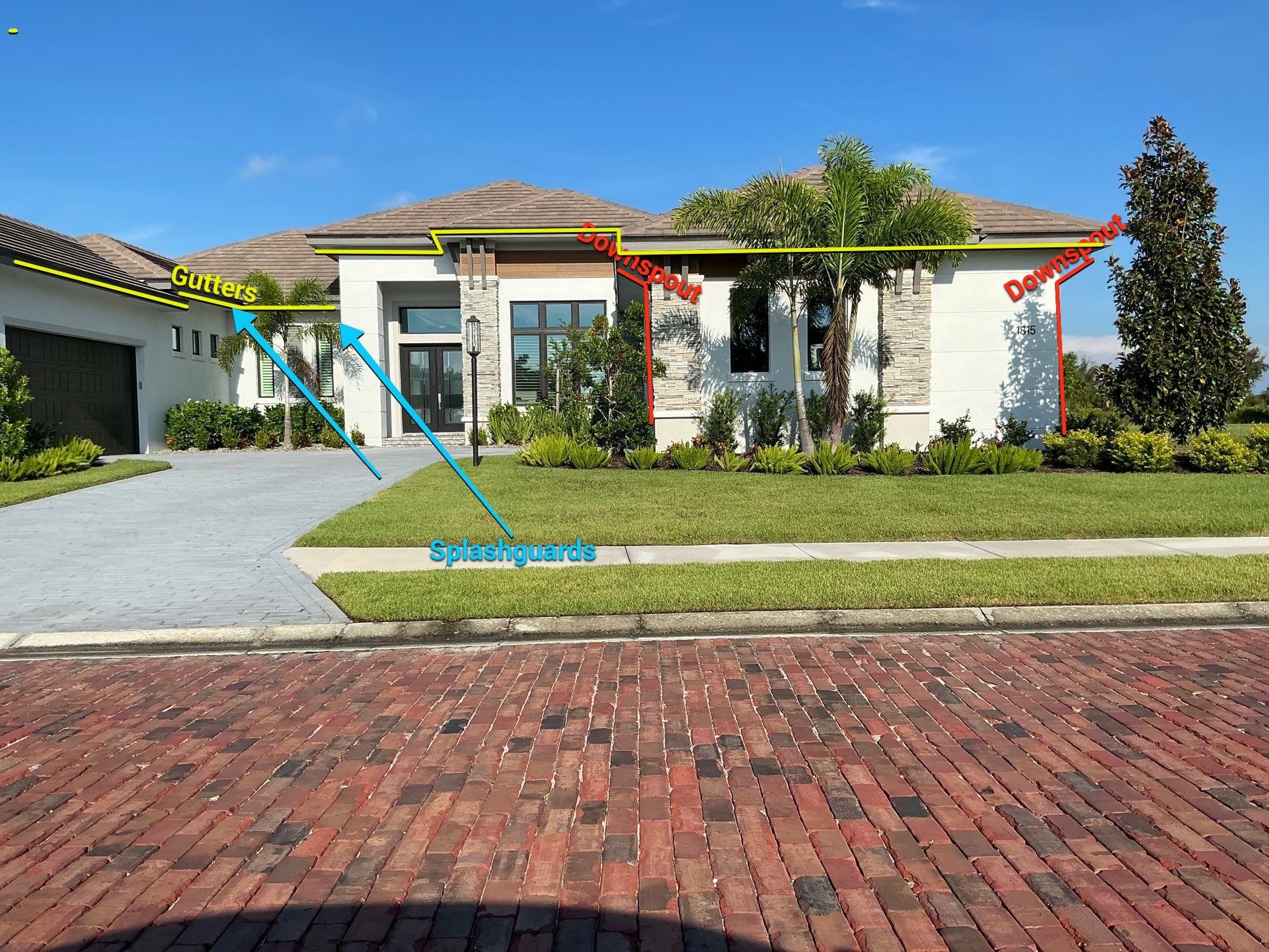 Bronze K-Style Gutters for Homes in Parrish FL by Gutter Professors