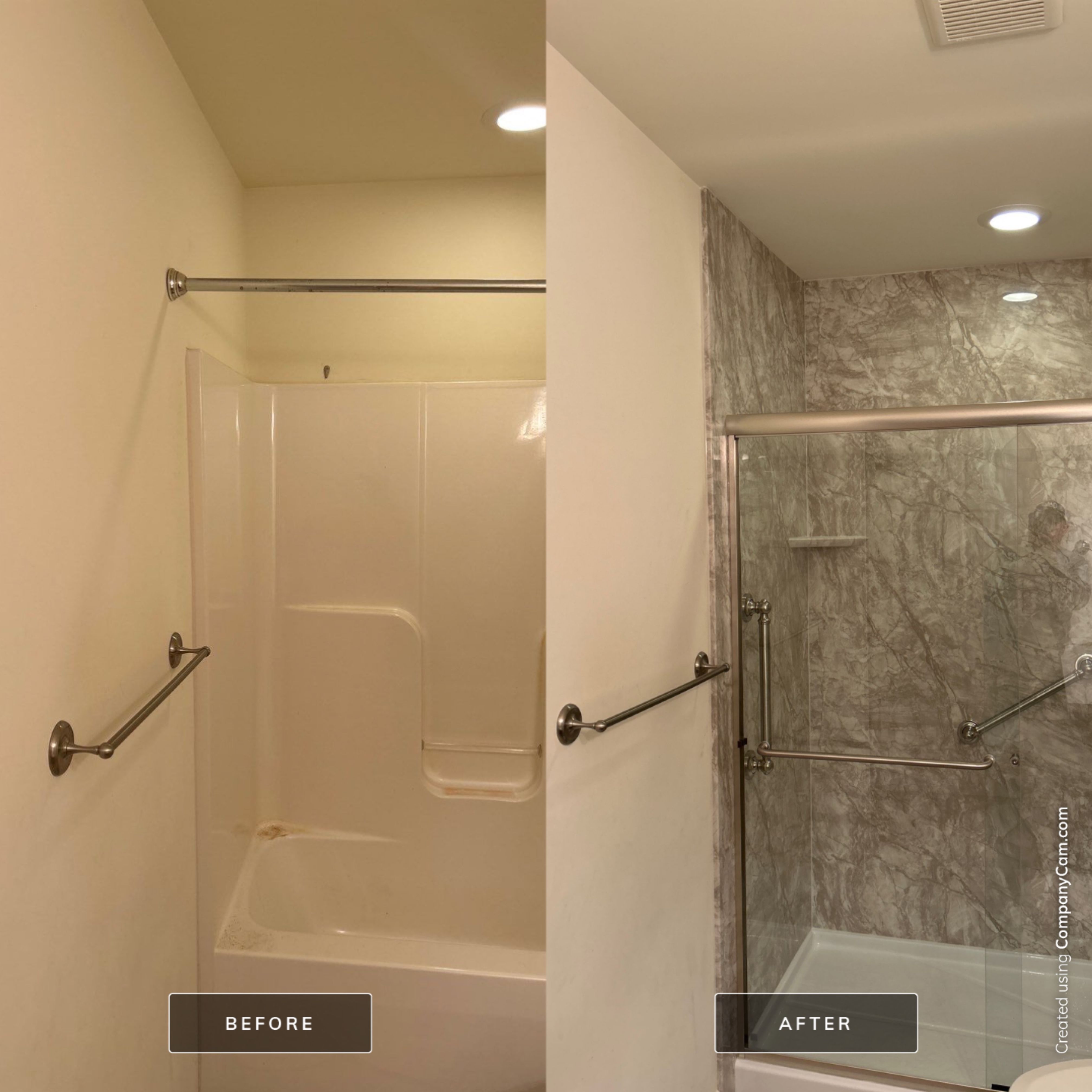 2 Tub to Shower Conversions by BathPlanet SW Virginia