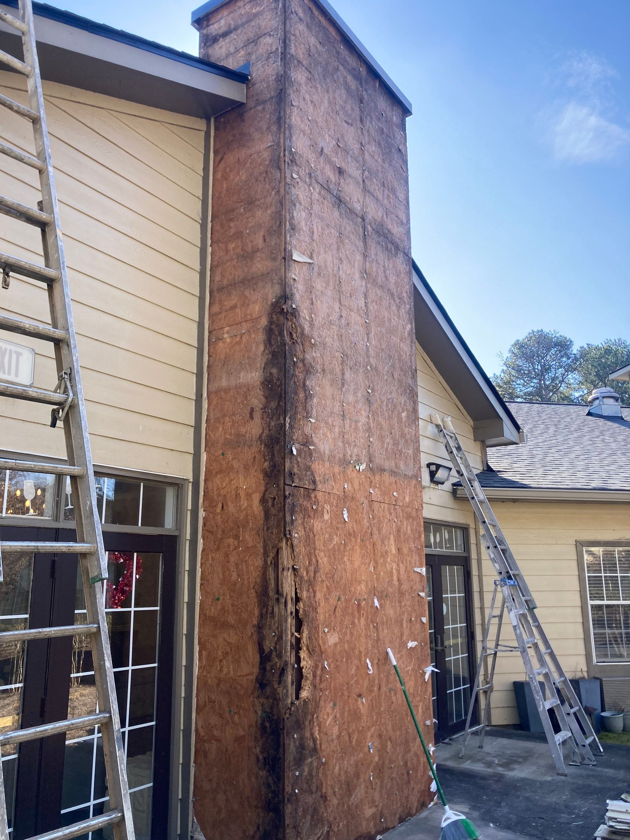 Chimney Siding Replacement & Restoration by PGP Surface Solutions, LLC