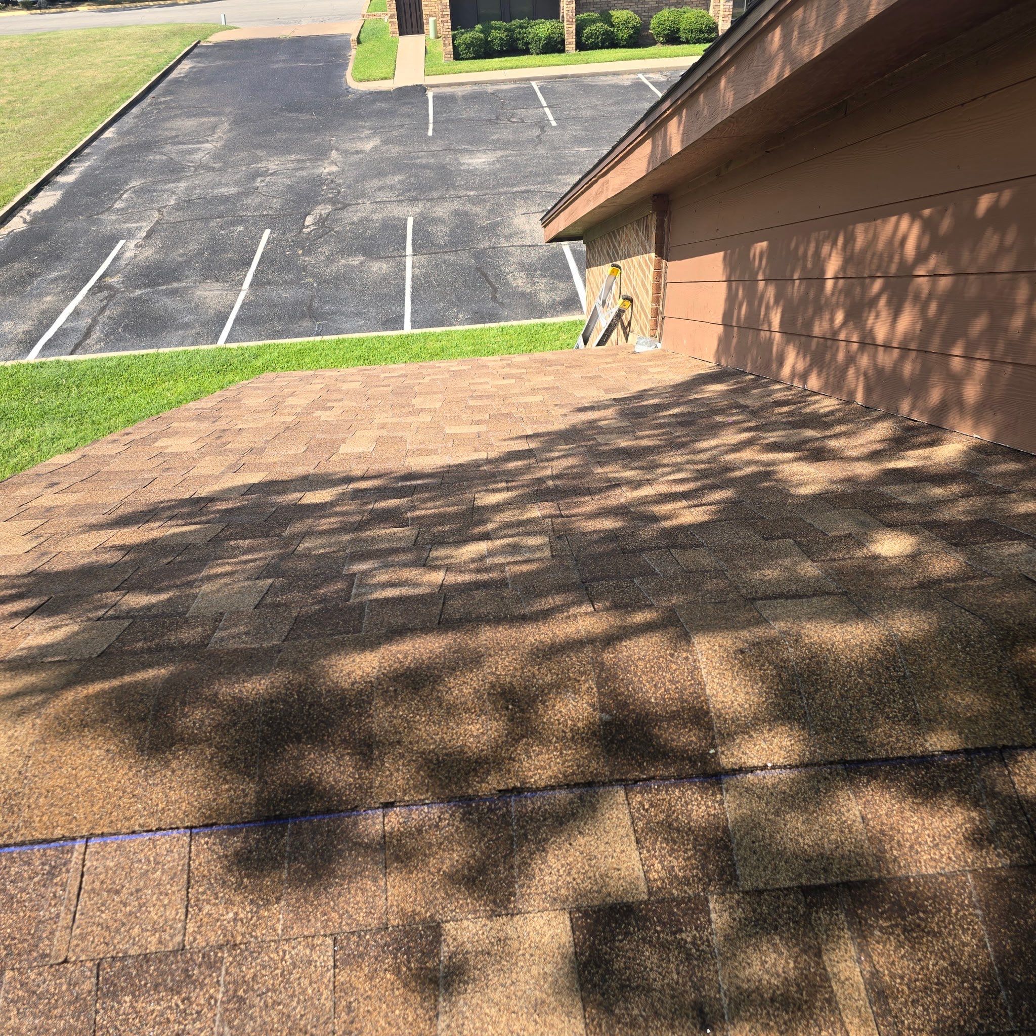 Commercial Roof Replacement using ATLAS StormMaster Shake by Harvey Roofing & Construction