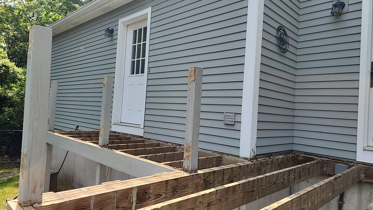 Deck refacing project in Framingham, MA by UBrothers Construction