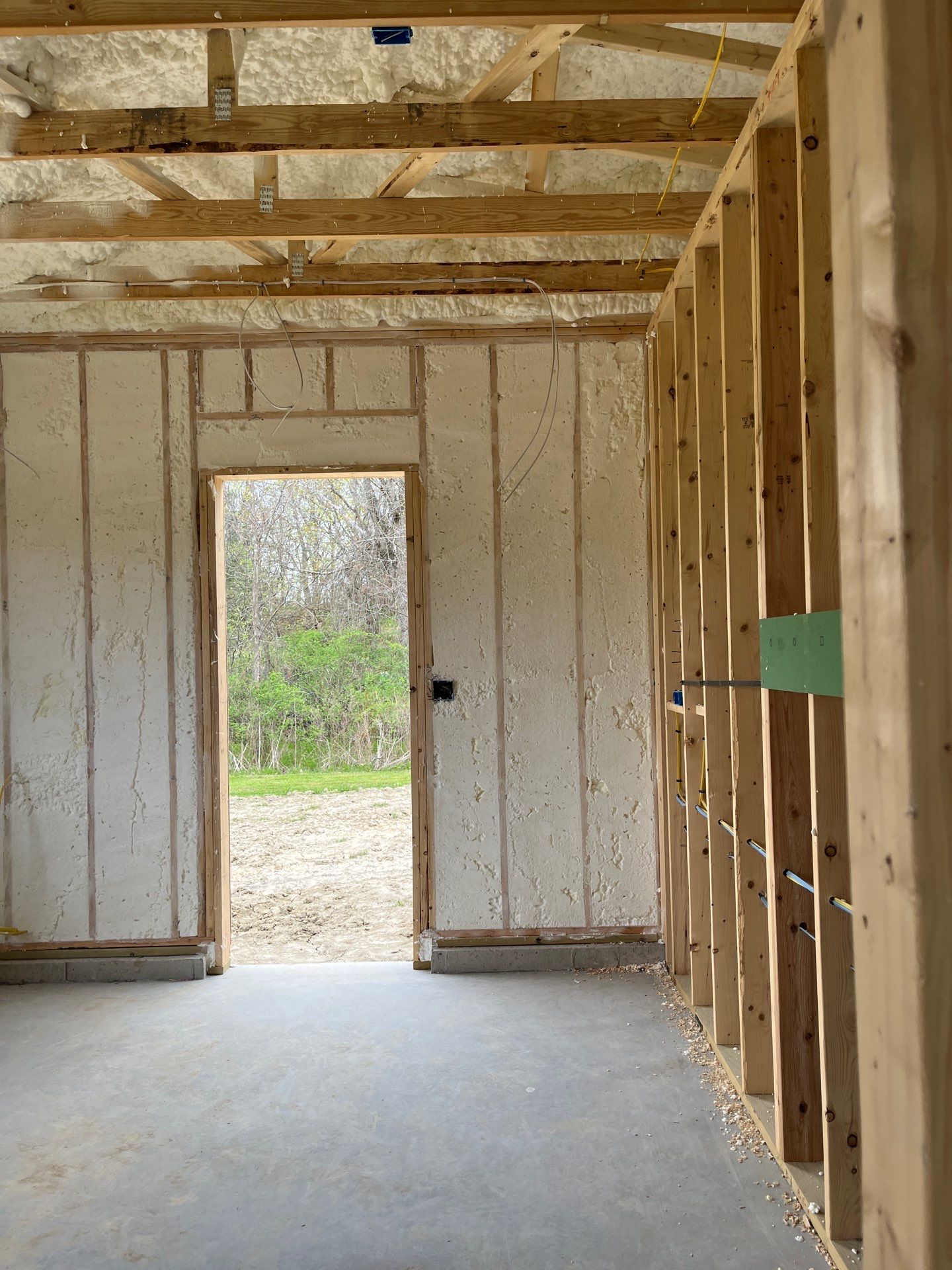 New Construction using open cell spray foam by NYS Foam & Energy