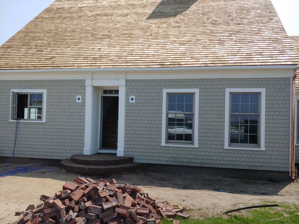Gutter Installation using 4x6 Fiberglass Gutter in Harwich Port, MA by Gutter Pro Enterprises