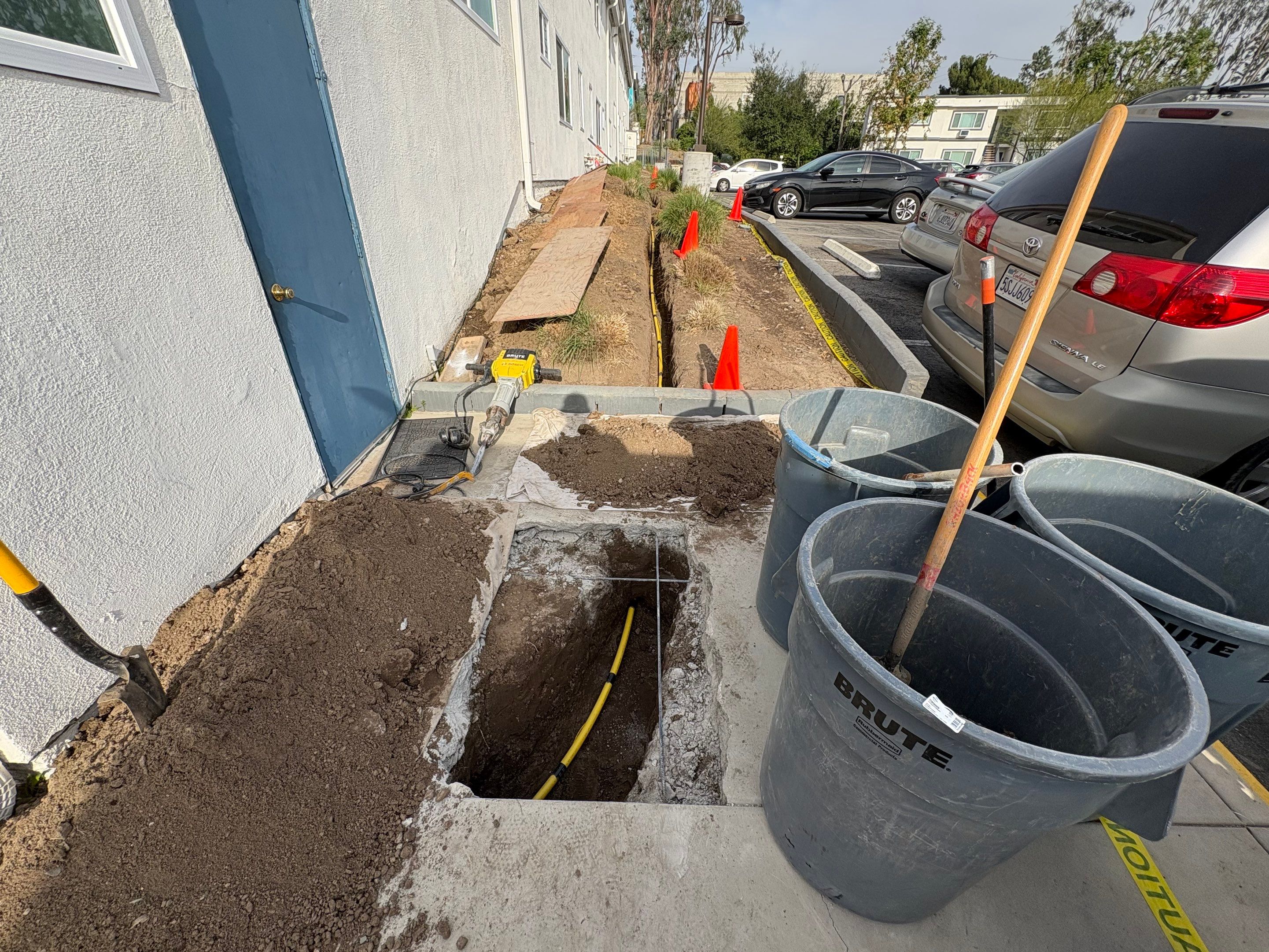 Underground Gas Line Replacement by Professional Plumbing Inc 