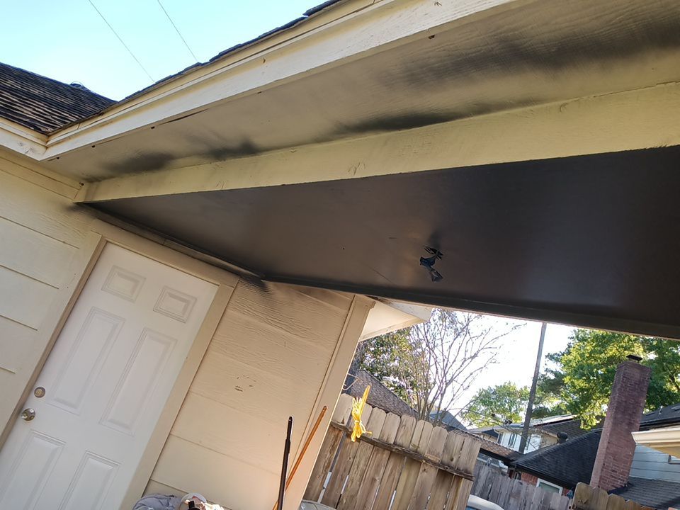 Interior and exterior painting project by Roof Concepts Construction