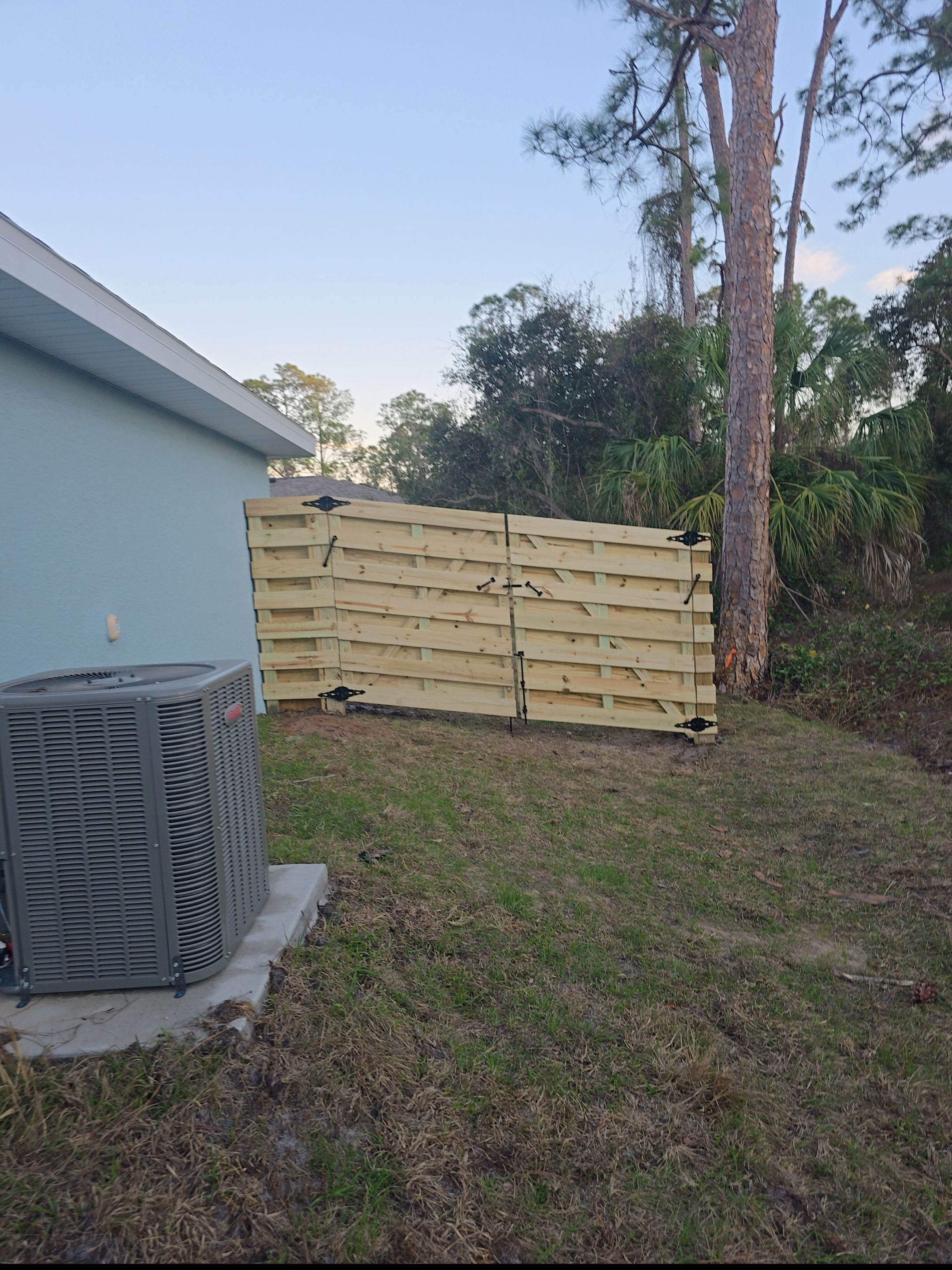 Horizontal Wood Shadowbox in North Port by True Fence LLC