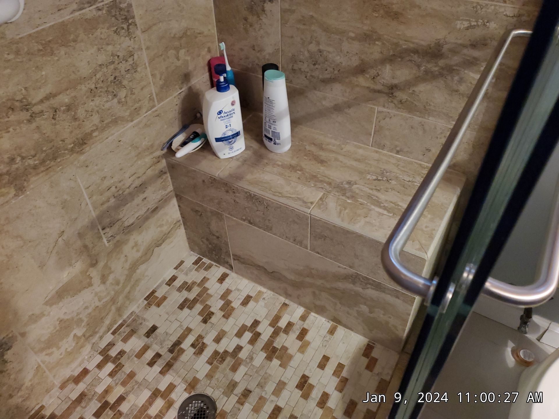 Shower Restoration In Atlanta (pan leaked) by Baxter Professional LLC